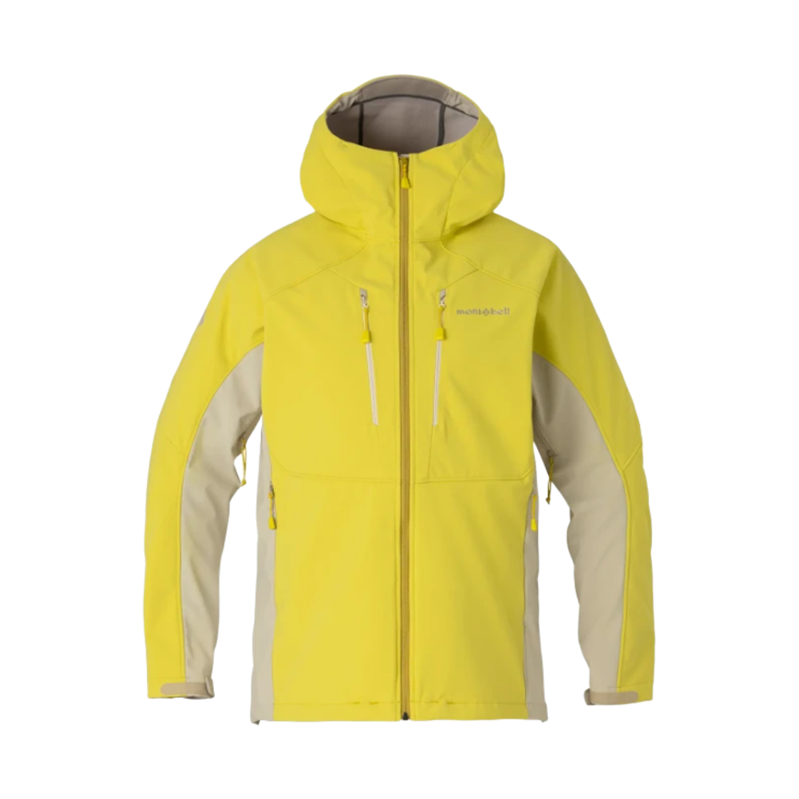 1106791 (W) Montbell Powder Shed Hooded Jacket Yellow