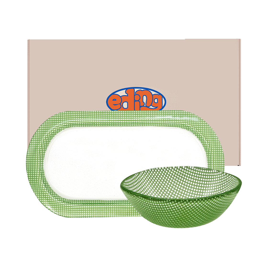 에딩 체키 트레이 gift A set 그린(Eding Checky Tray Gift A set Green) - 1