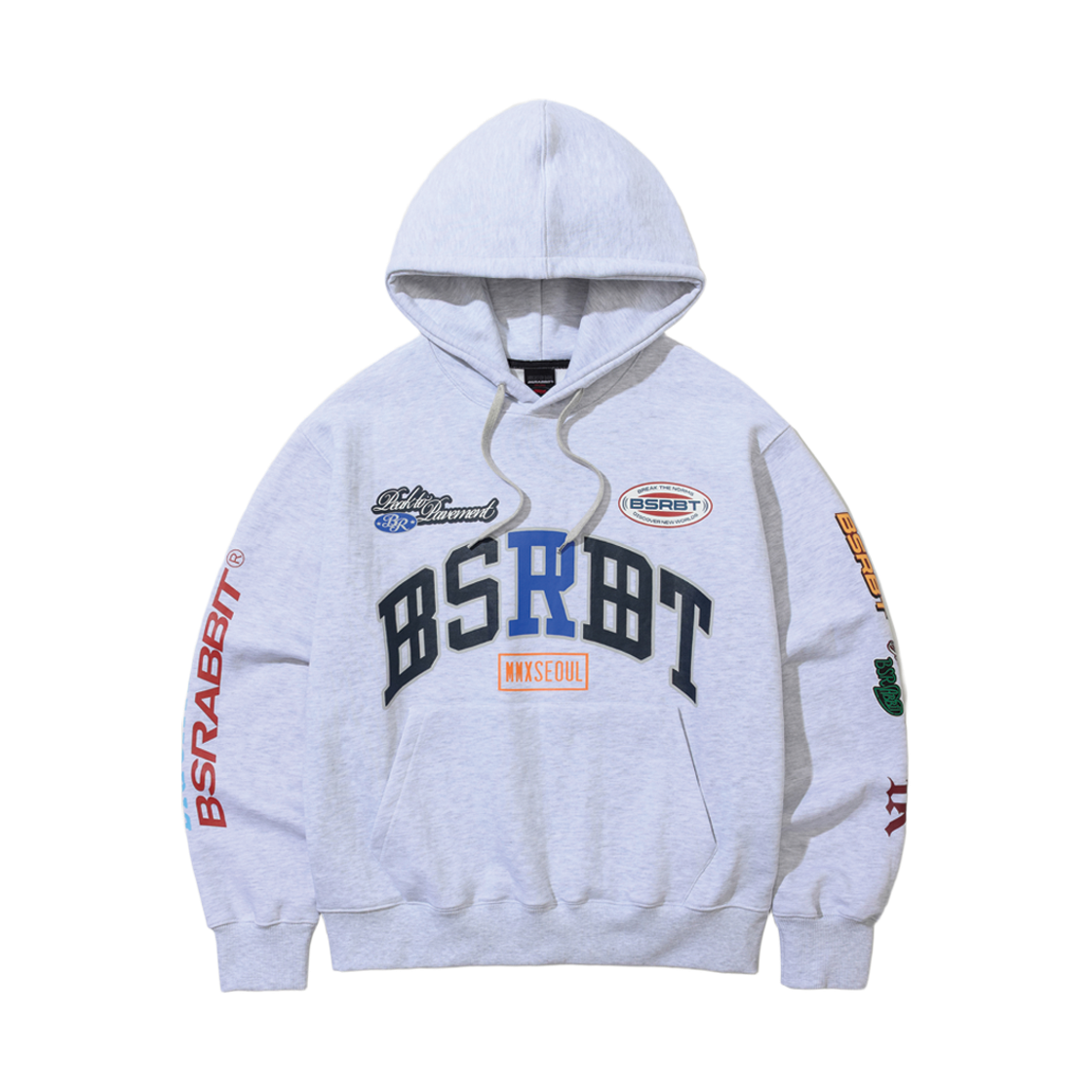 BSR2526FWBD013 Bsrabbit 2010 Seoul Hoodie Heather Gray