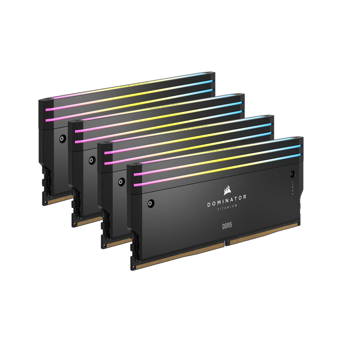 커세어 64GB(16GBx4) DDR5 CL36 도미네이터 티타늄 RGB 6000MHz 인텔 블랙 (국내 정식 발매 제품)(Corsair 64GB(16GBx4) DDR5 CL36 Dominator Titanium RGB 6000MHz Intel Black (Korean Ver.)) - 1