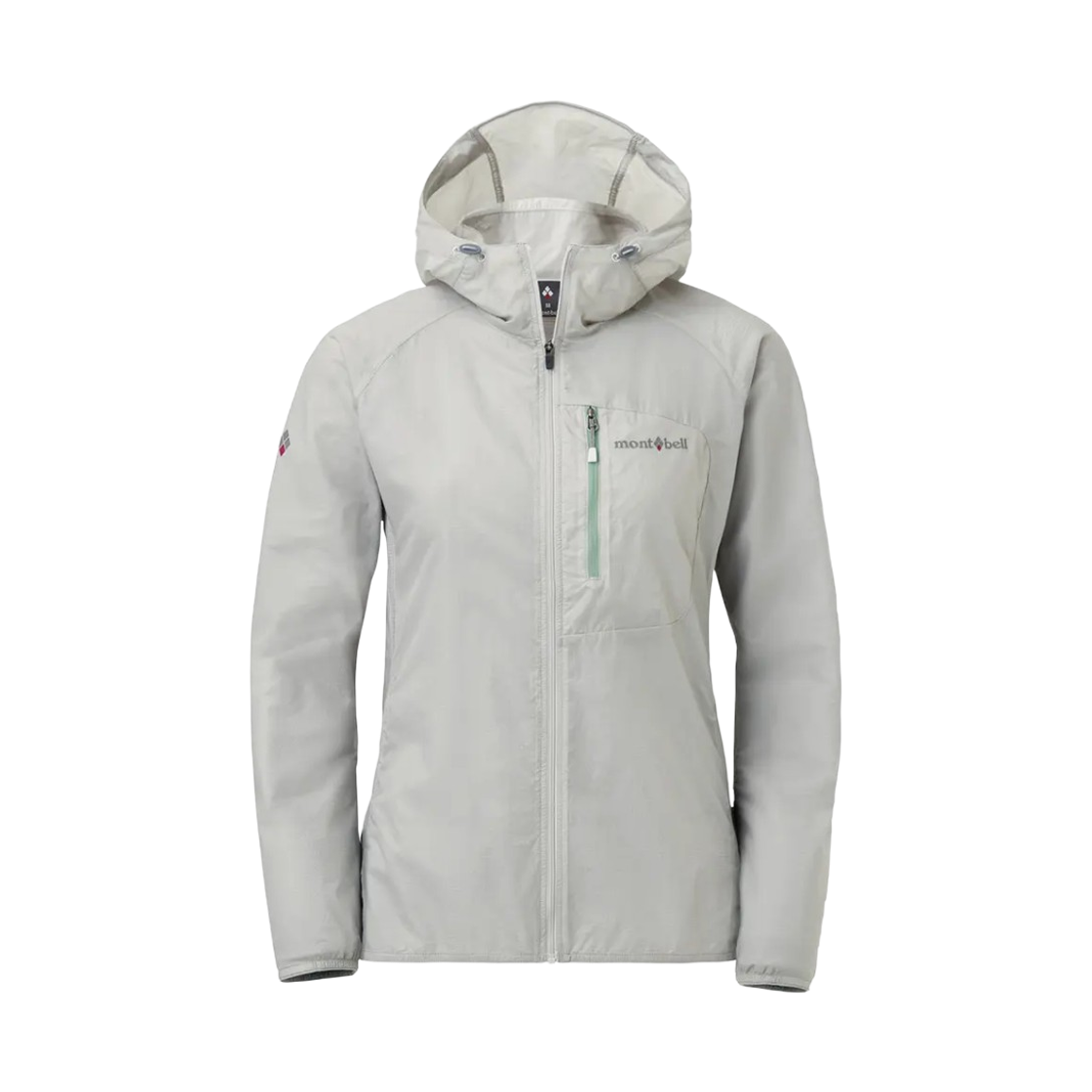 2306166 (W) Montbell Ultra Light Shell Hooded Jacket Light Silver