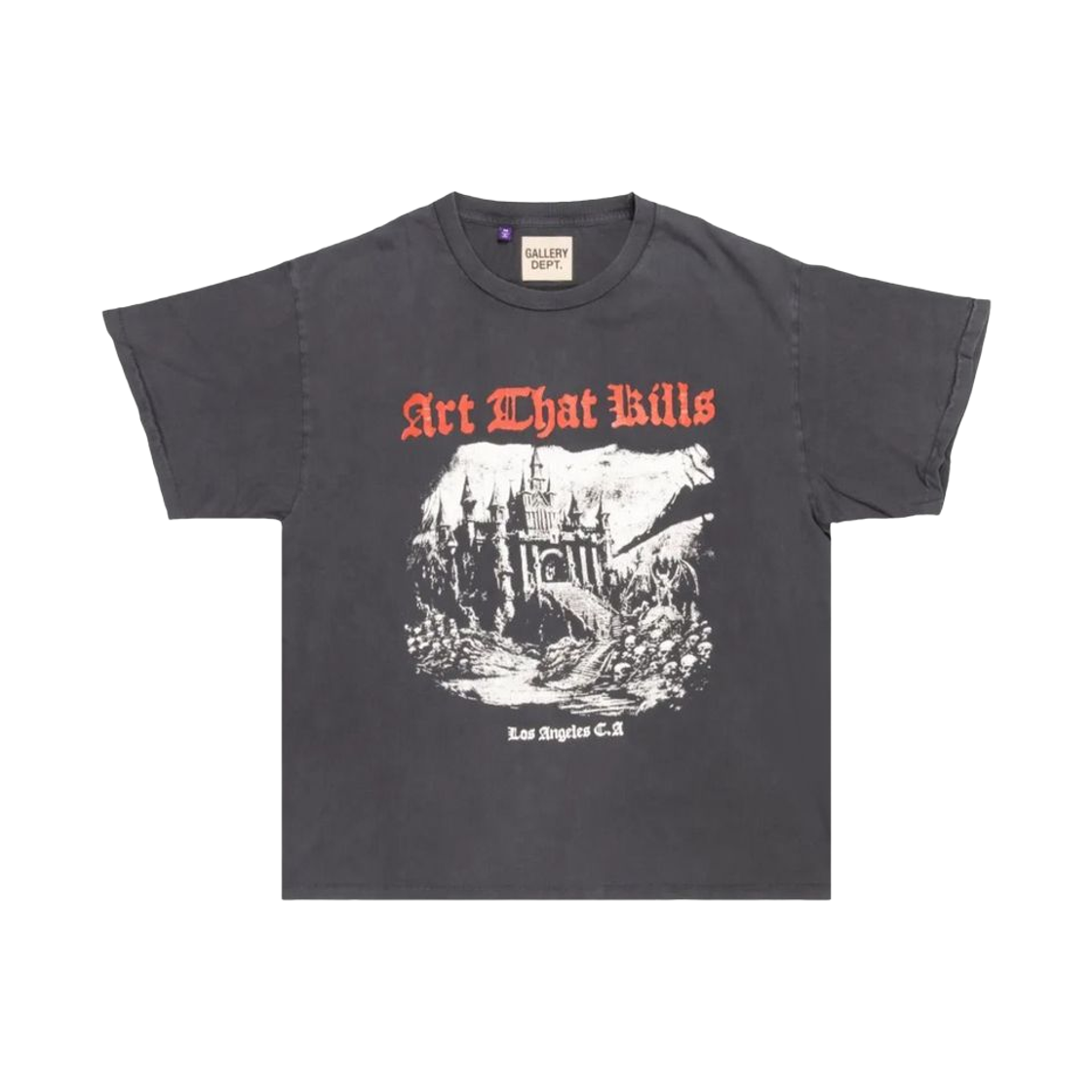 ATKT-10071 Gallery Dept. ATK Castle T-Shirt Vintage Black