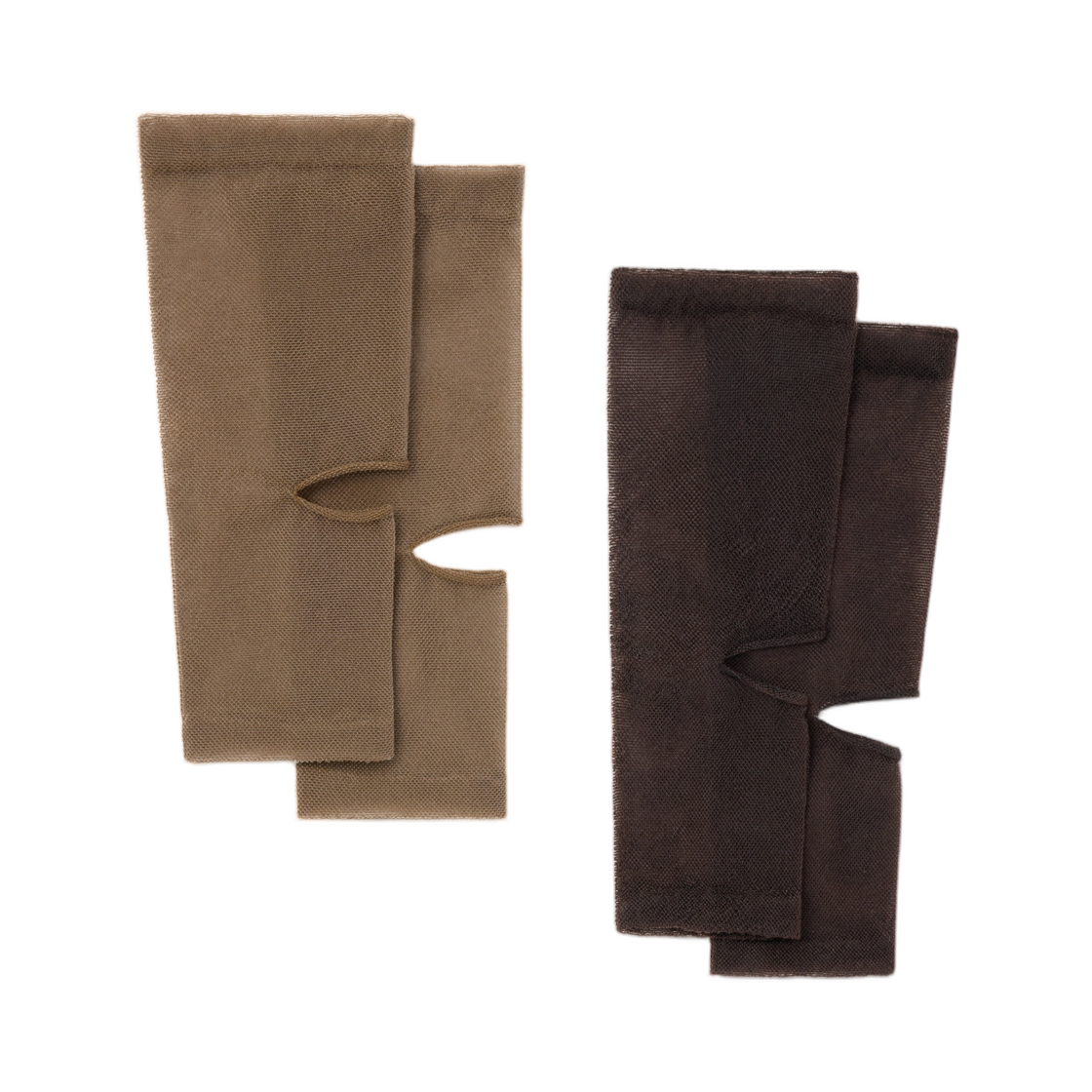DI0005-LK1059-403 (W) Lemaire Tulle Gaiters Dark Chocolate Khaki Brow