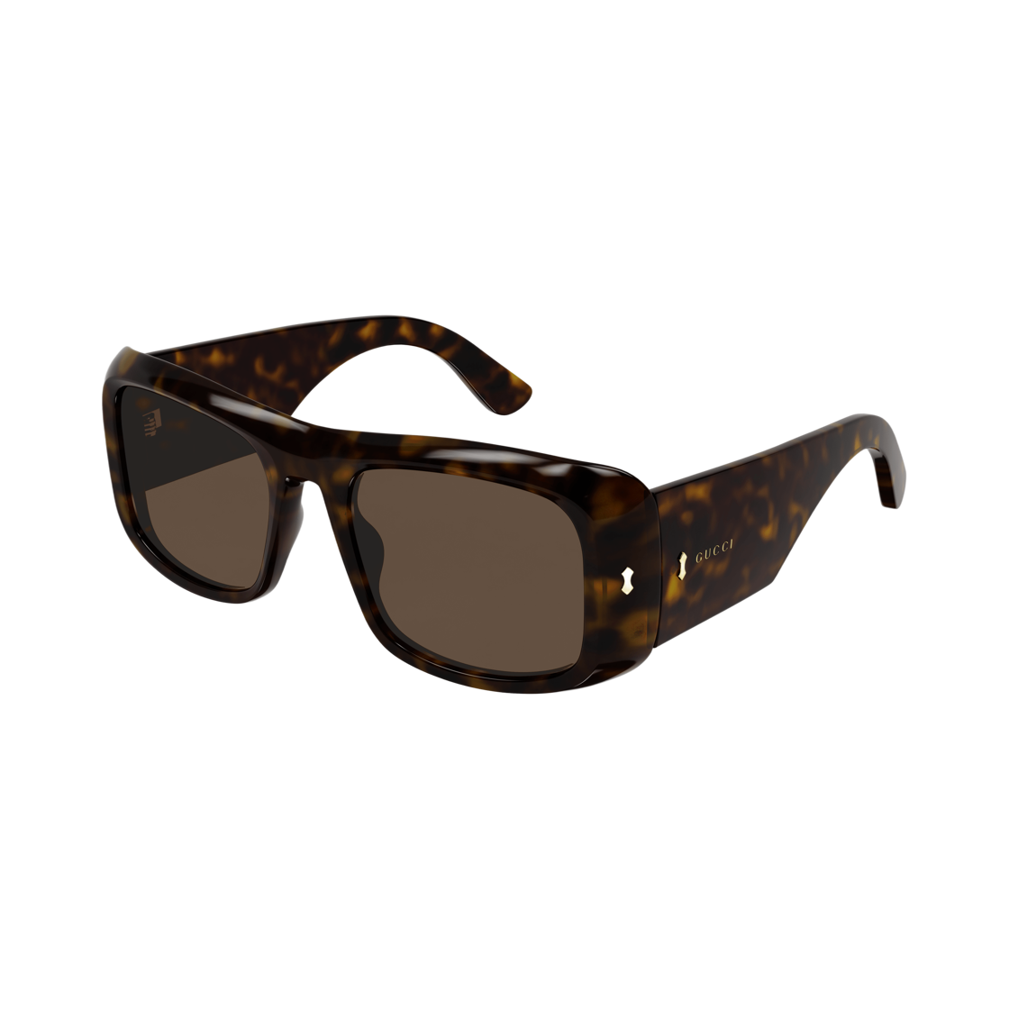 구찌 스퀘어 프레임 아세테이트 선글라스 하바나 브라운(Gucci Square Frame Acetate Sunglasses Havana Brown) - 1
