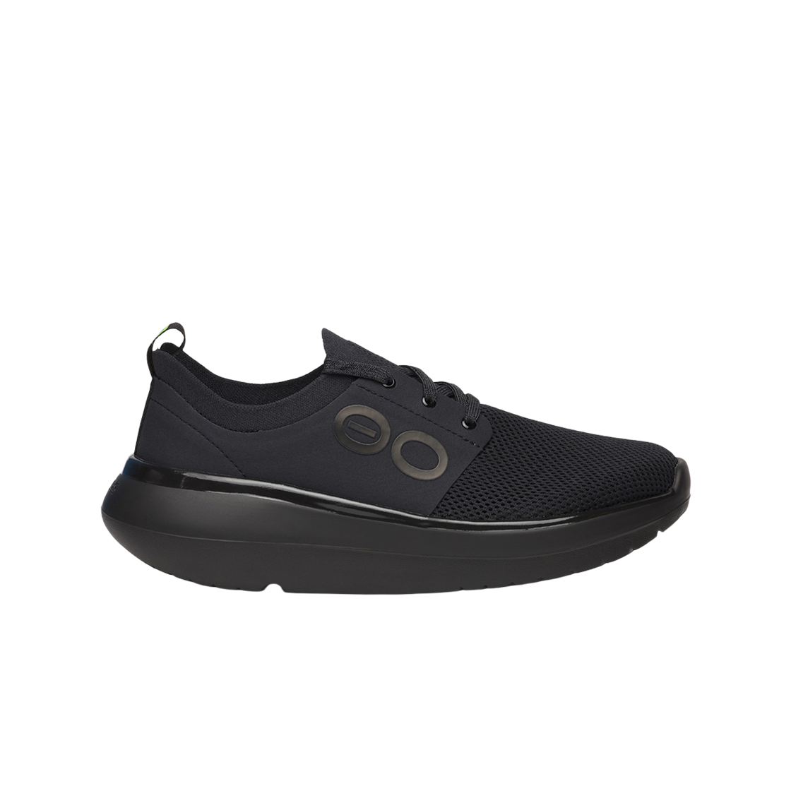 [10% 적립] 우포스 Oomy Stride 올블랙 여성 운동화([10% 적립] OOFOS Oomy Stride All Black Women Sneakers)