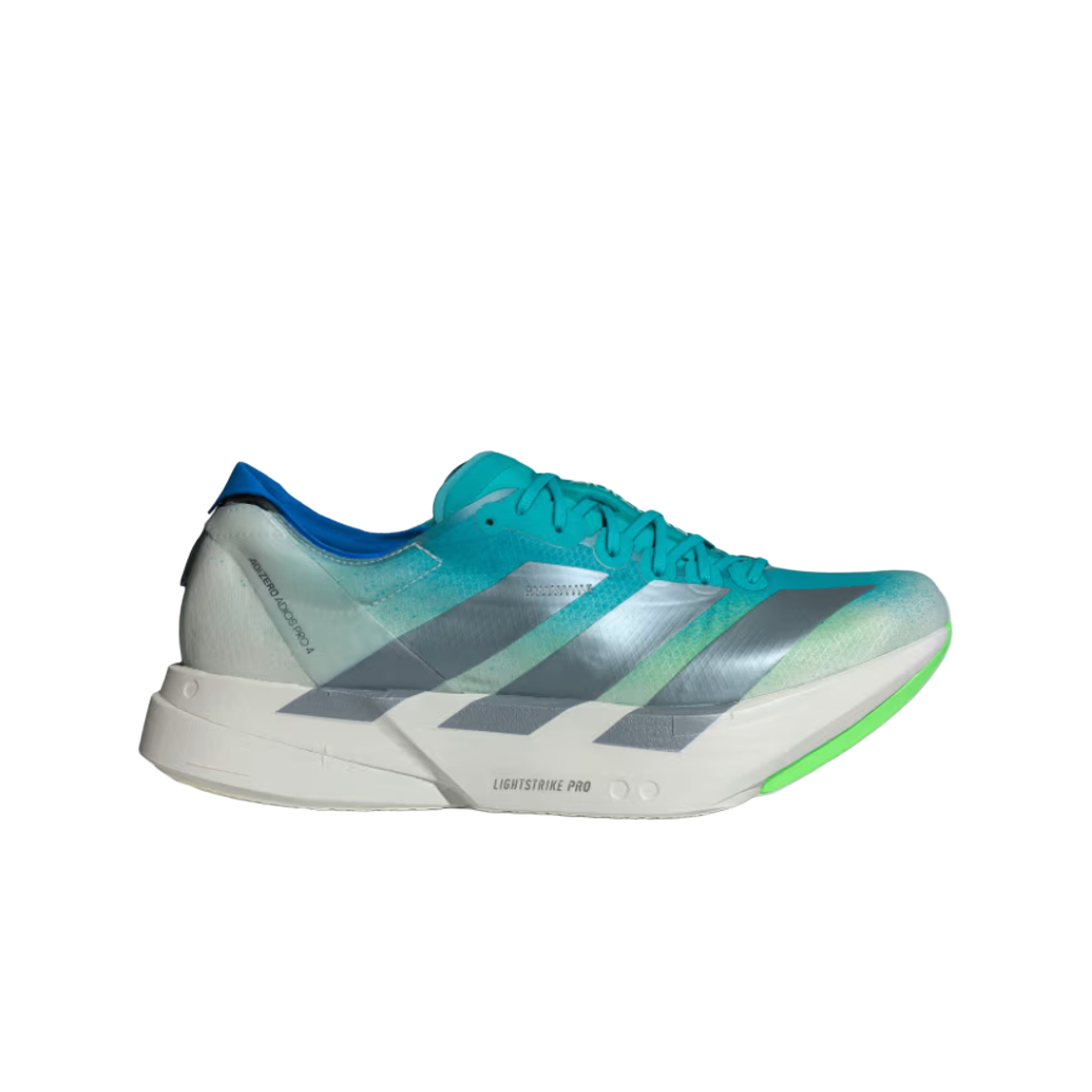 아디다스 아디제로 아디오스 프로 4 하이레스 아쿠아 아이언 메탈릭(Adidas Adizero Adios Pro 4 Hi-Res Aqua Iron Metallic) - 1