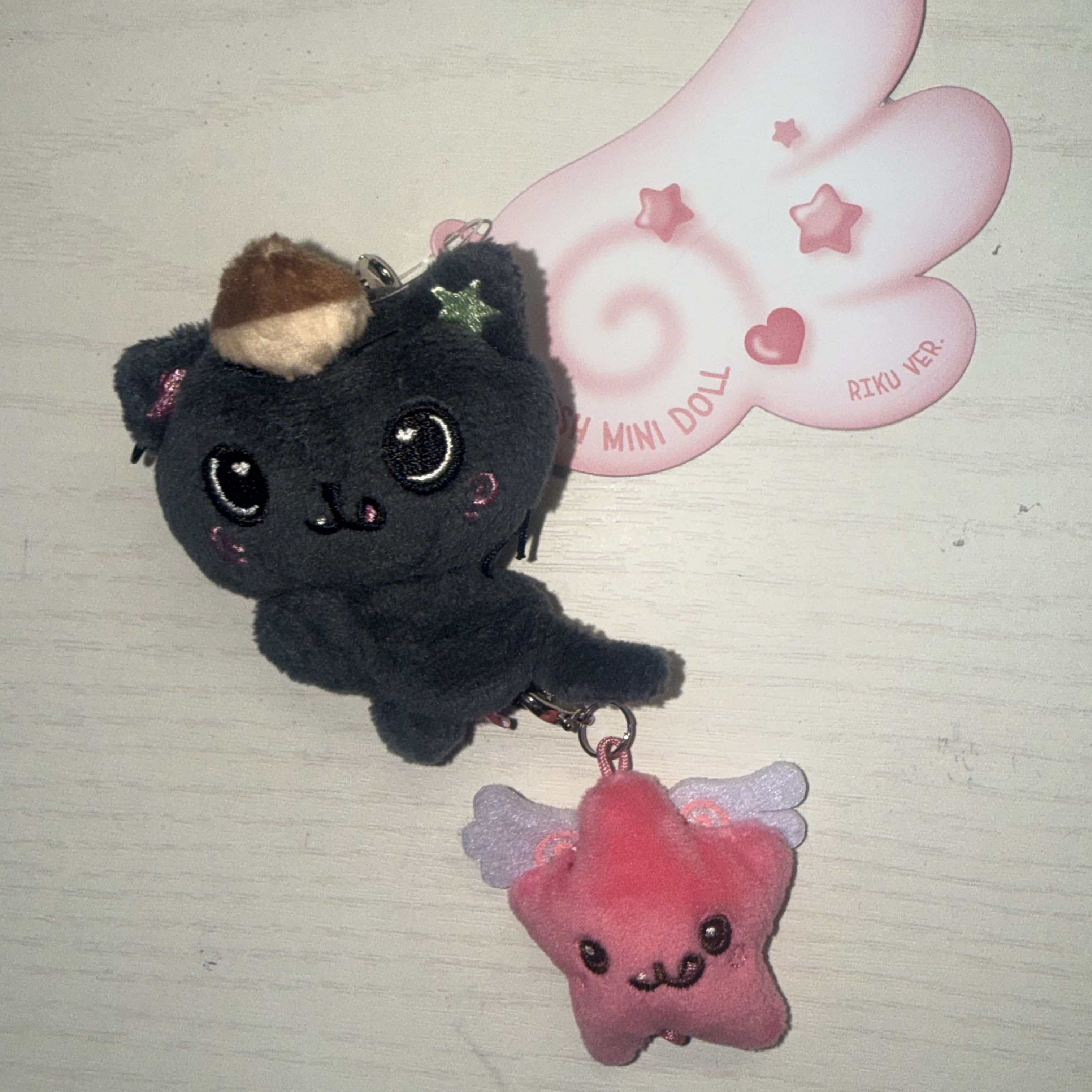 NCT Wish Fanlight Mini Doll Keyring Riku Ver. 착용 스타일