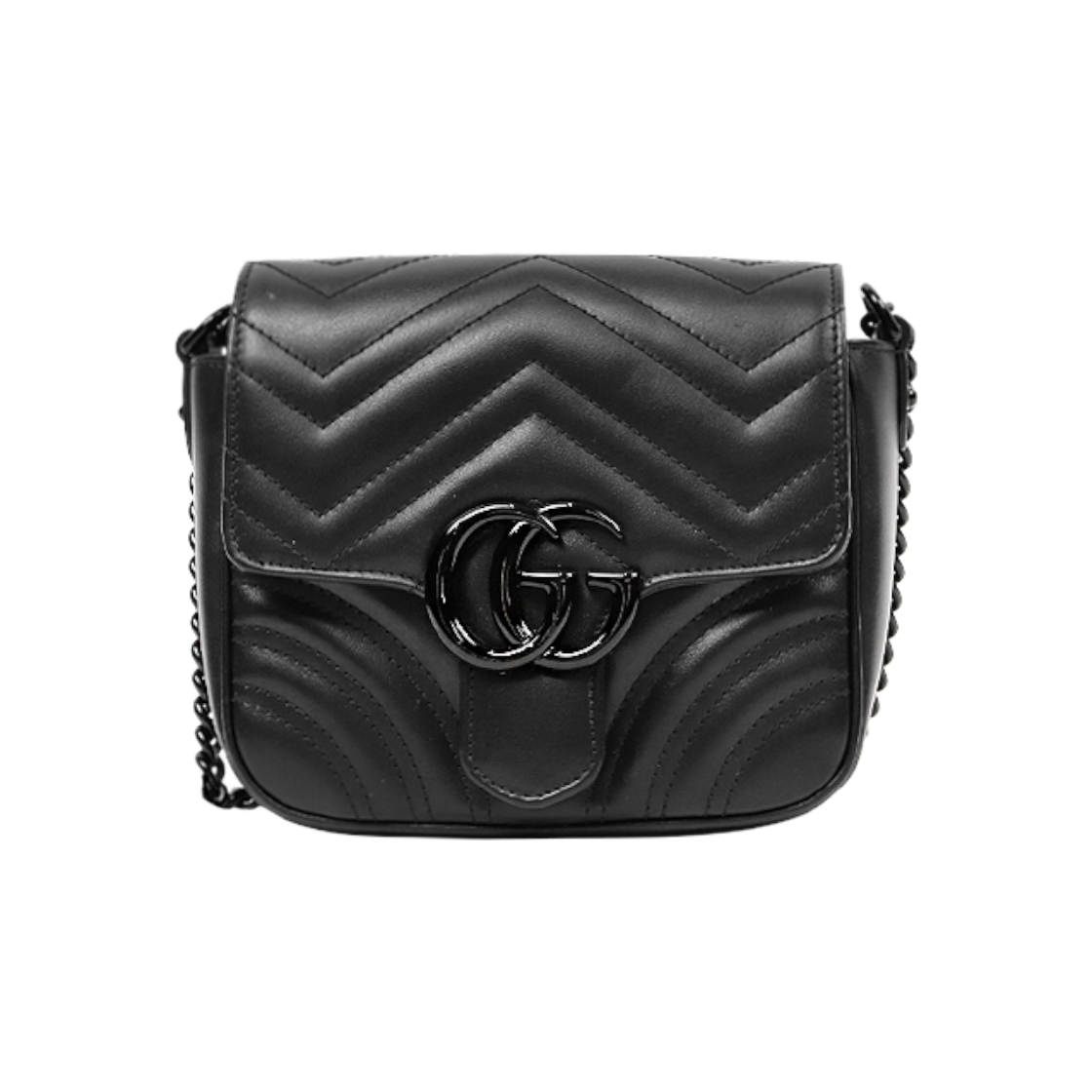 IT76ES2TLJ4C Gucci Black Marmont Shoulder Bag C-A47781