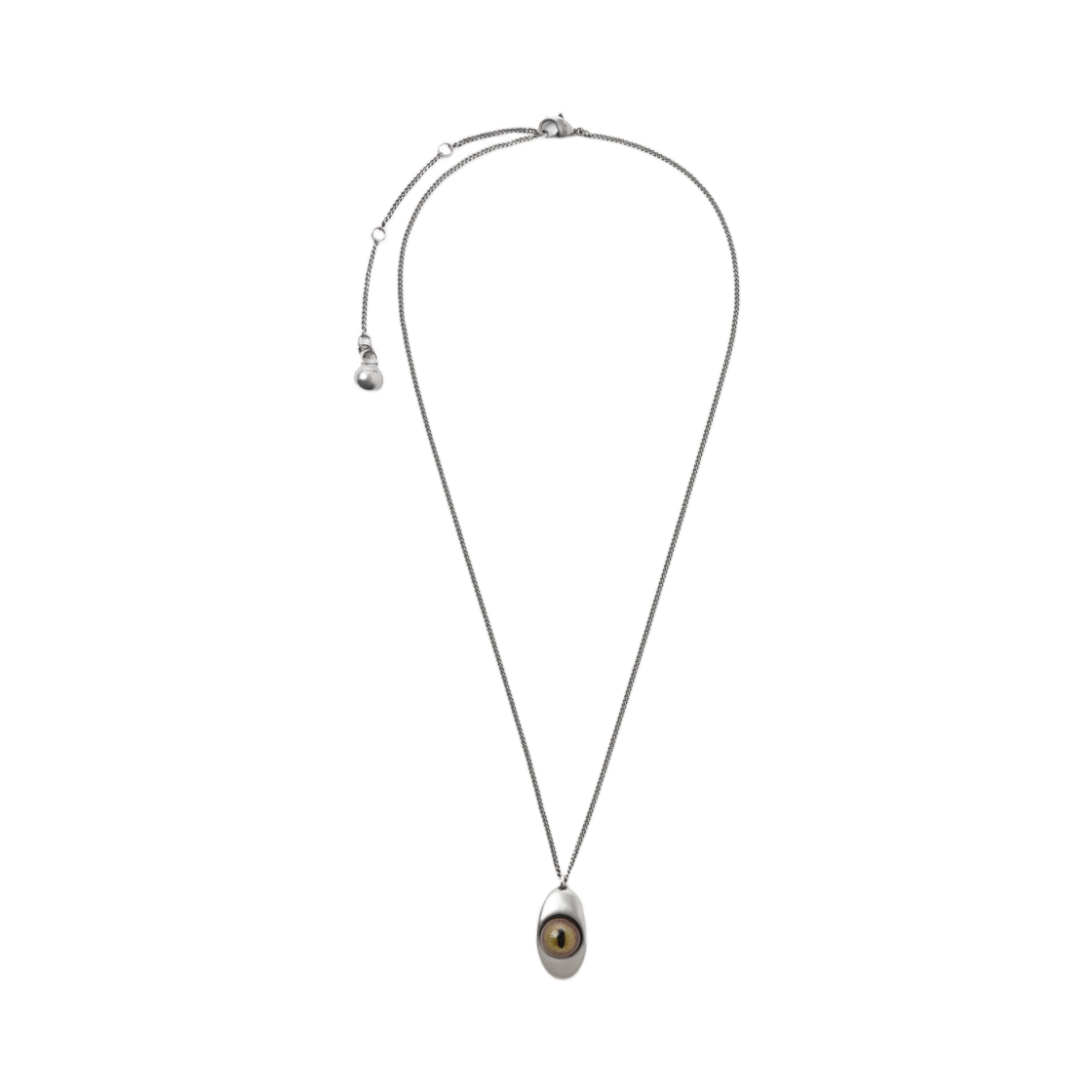 JW0119-LO036-098 Lemaire Cat Eye Pendant Necklace Light Chestnut