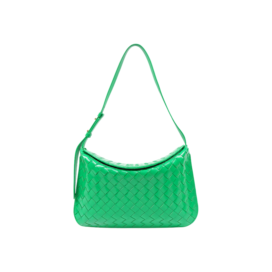 ITMITIMSHEIO Bottega Veneta Green Intrecciato Hobo Bag C-A45291