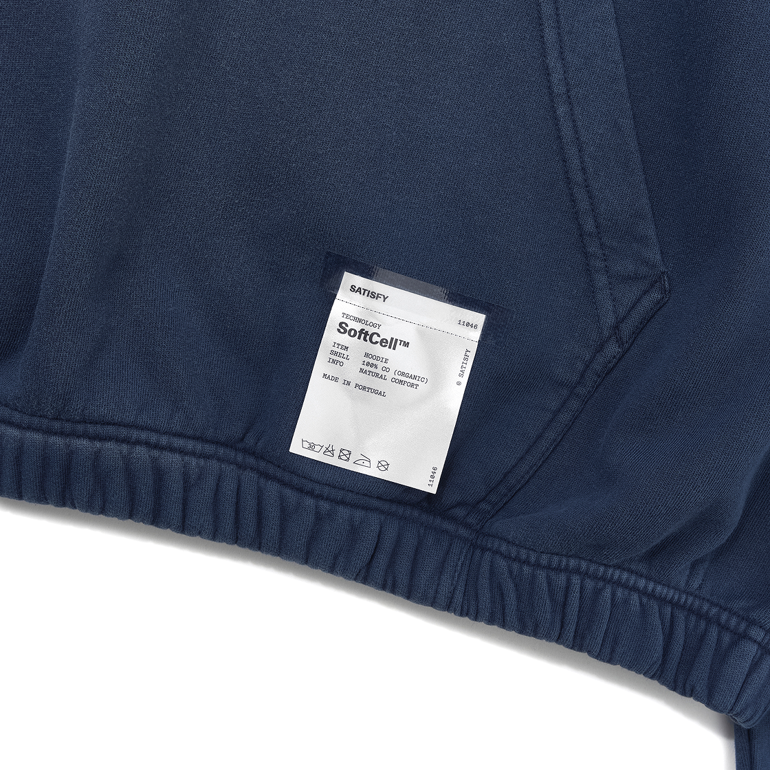 새티스파이 소프트셀 후드 썬 블리치드 인디고(Satisfy Softcell Hoodie Sun Bleached Indigo) - 4