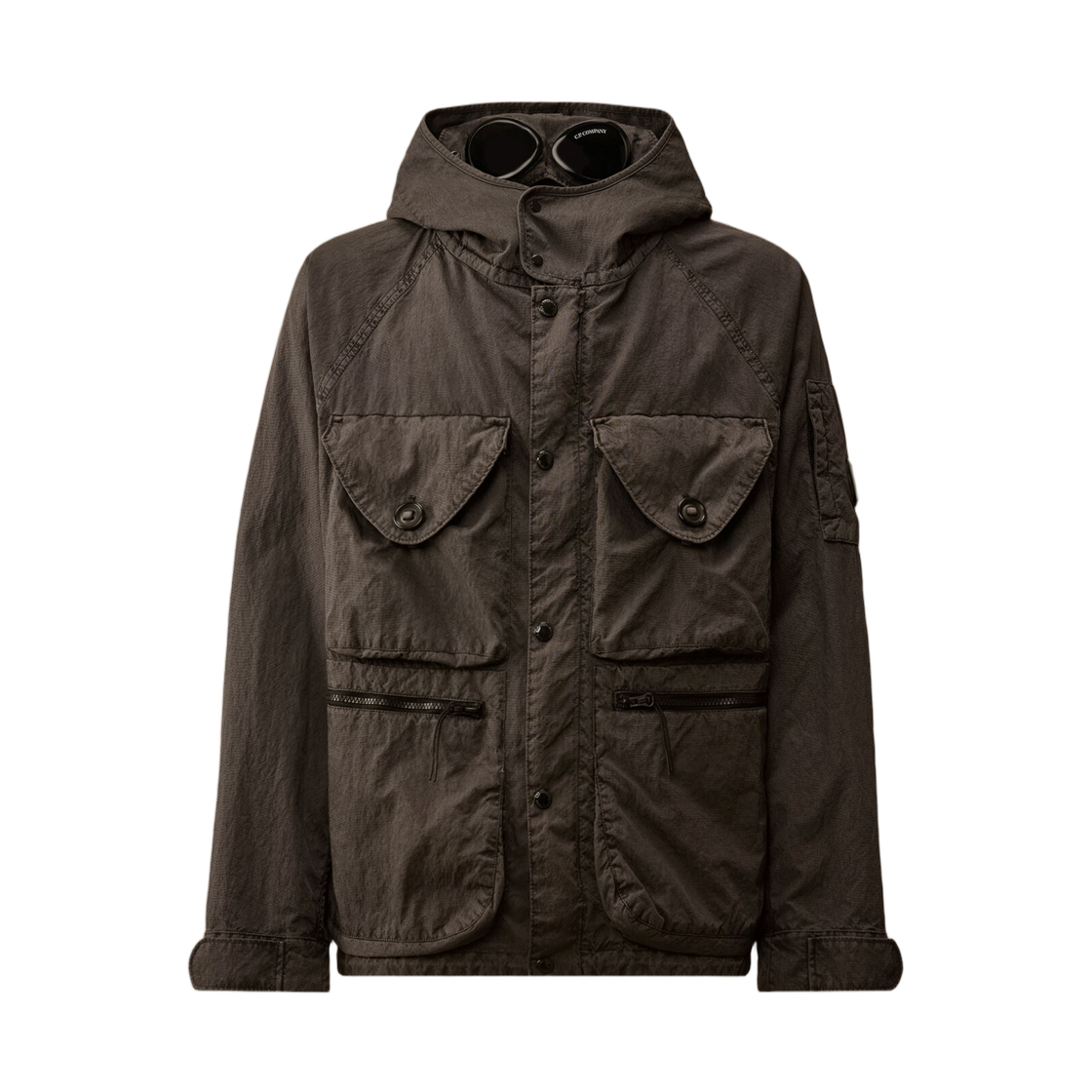 C.P. 컴퍼니 파나마-R 믹스드 고글 자켓 건메탈 그레이 - 26SS(C.P. Company Panama-R Mixed Goggle Jacket Gunmetal Grey - 26SS) - 1