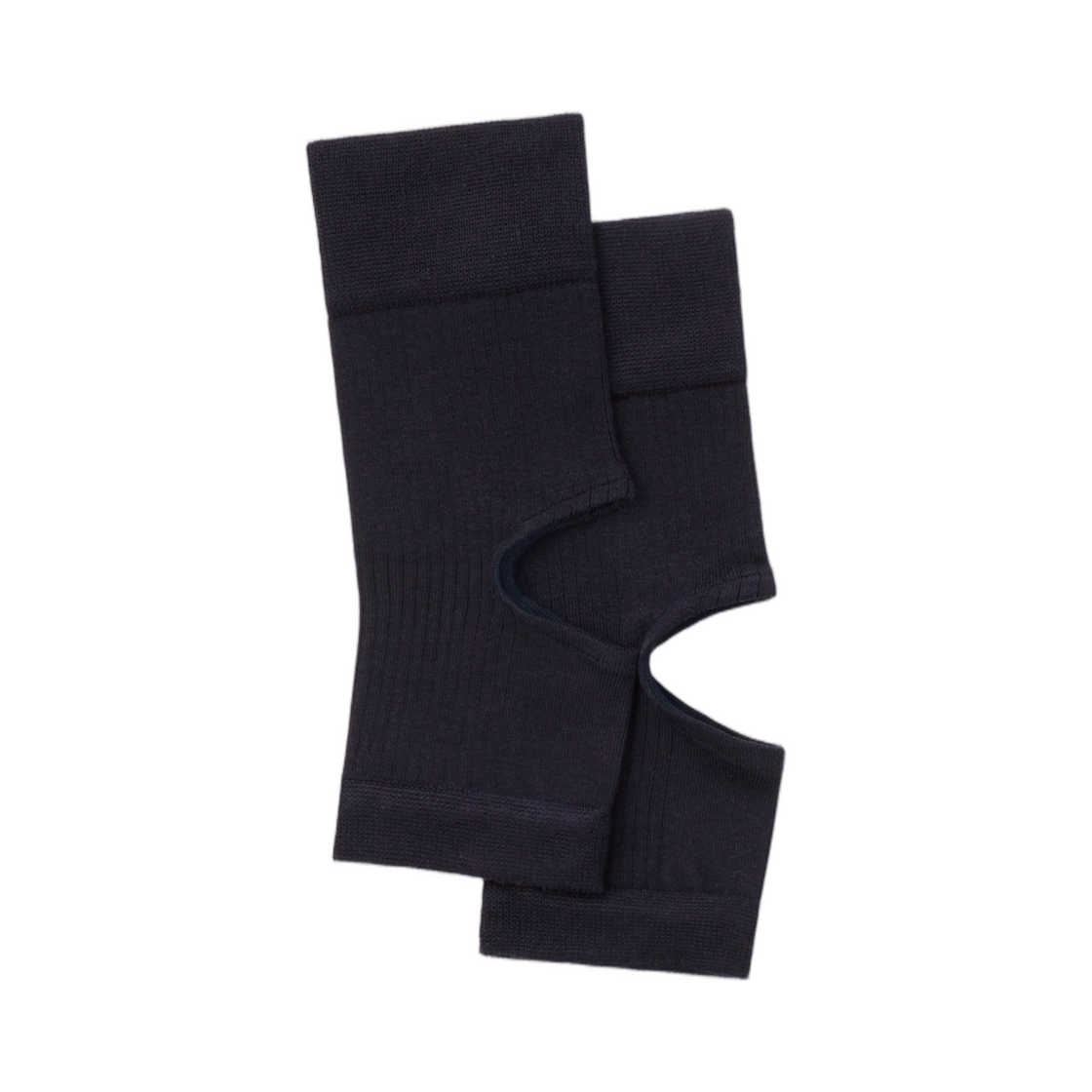 DI0001-LK1060-980 (W) Lemaire Cut Out Rib Gaiters in Stretch Viscose Silk Midnight