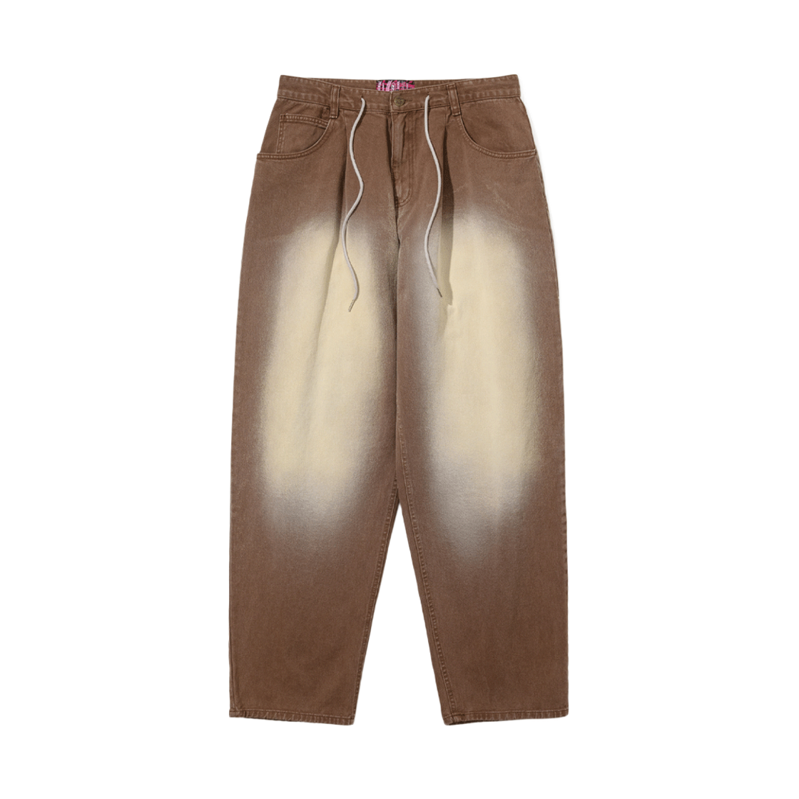 MBSRCOPTA11 Bsrabbit Mid90 Baggy Denim Pants Wild Wash Brown