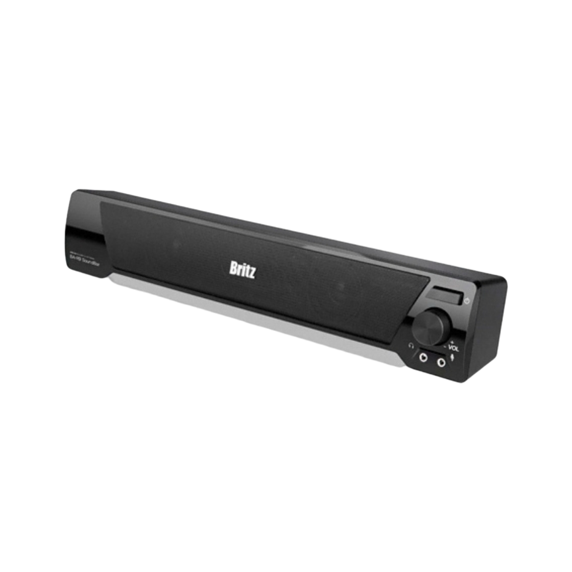 138771 BRITZ BA-R9 Computer USB Power Desktop 2-Channel Soundbar PC Speaker Black