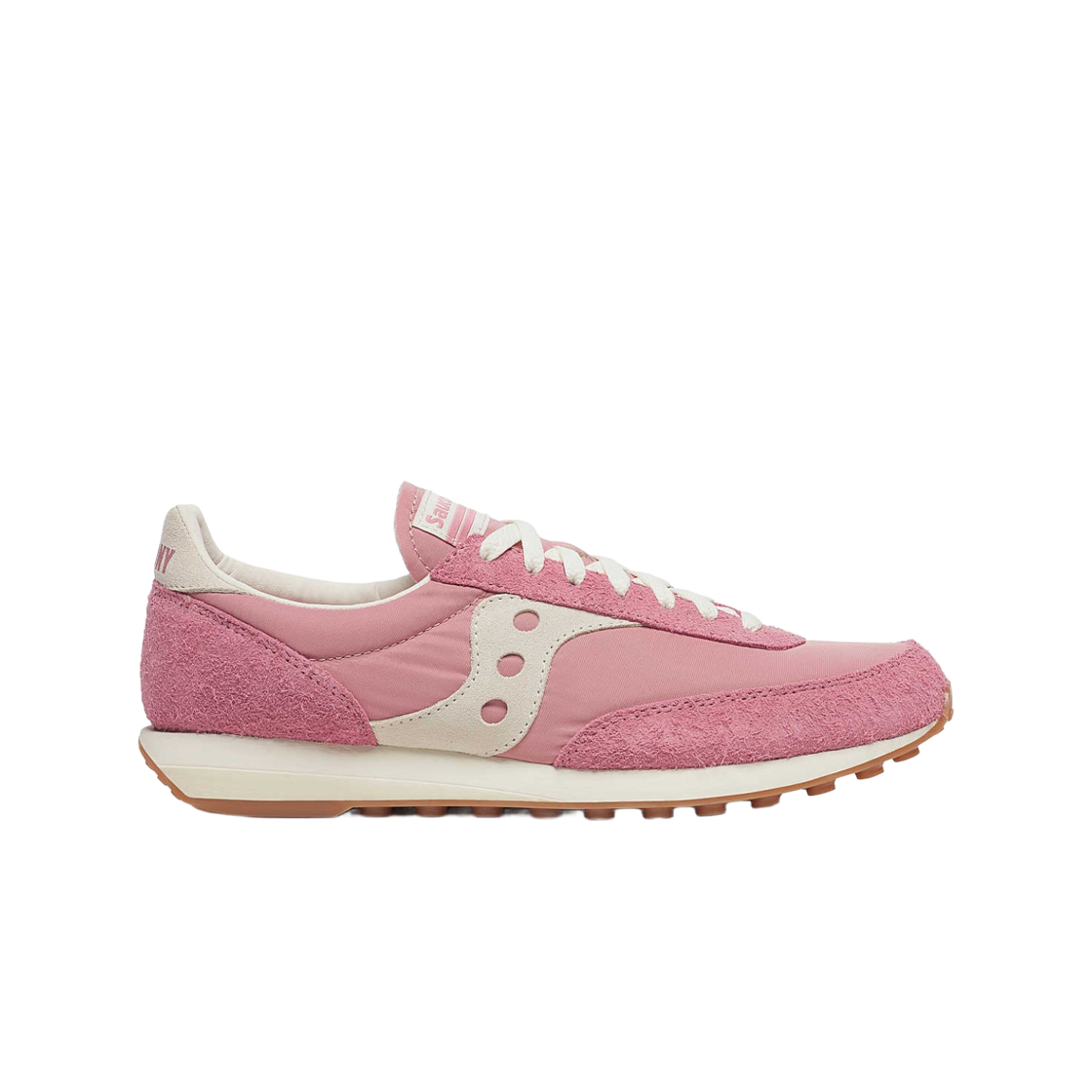 S70992-3 Saucony Trainer 80 Hairy Suede Rose