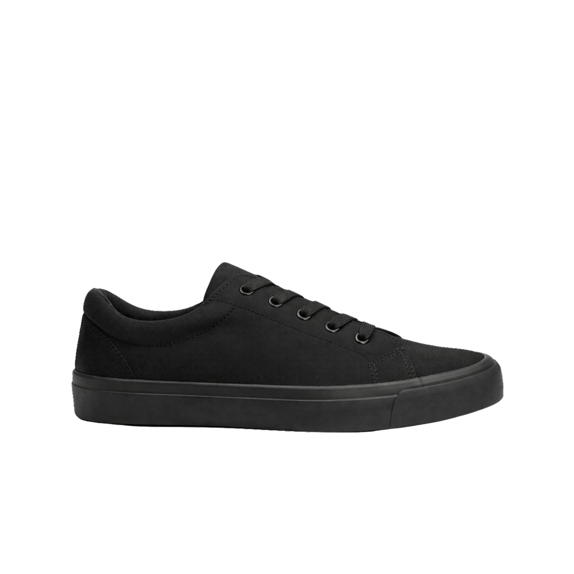 357262-88 GU Fluffy Canvas Sneakers Black