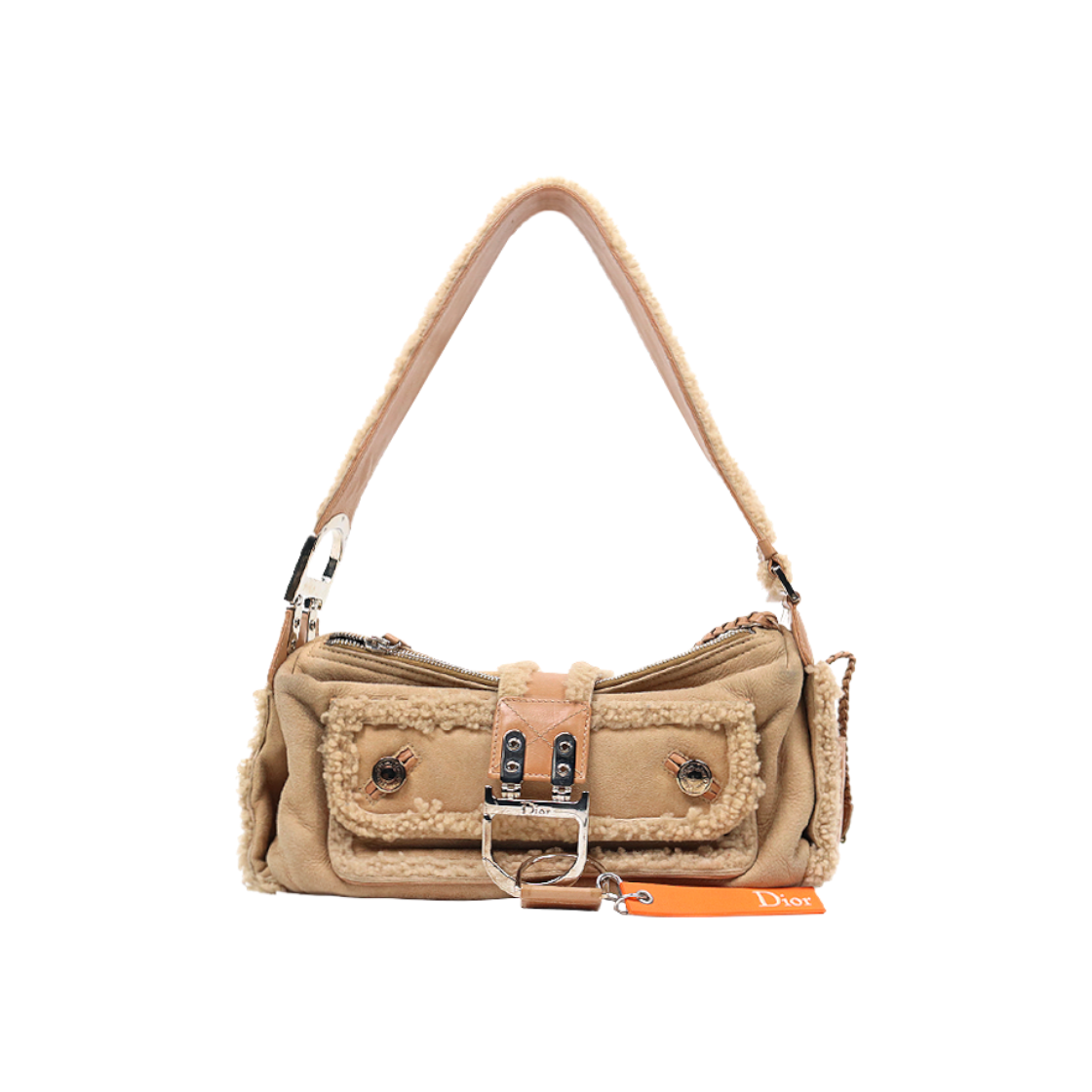 디올 플라이트 시어링 숄더백 C-A48202(Dior Flight Shearling Shoulder Bag C-A48202) - 1