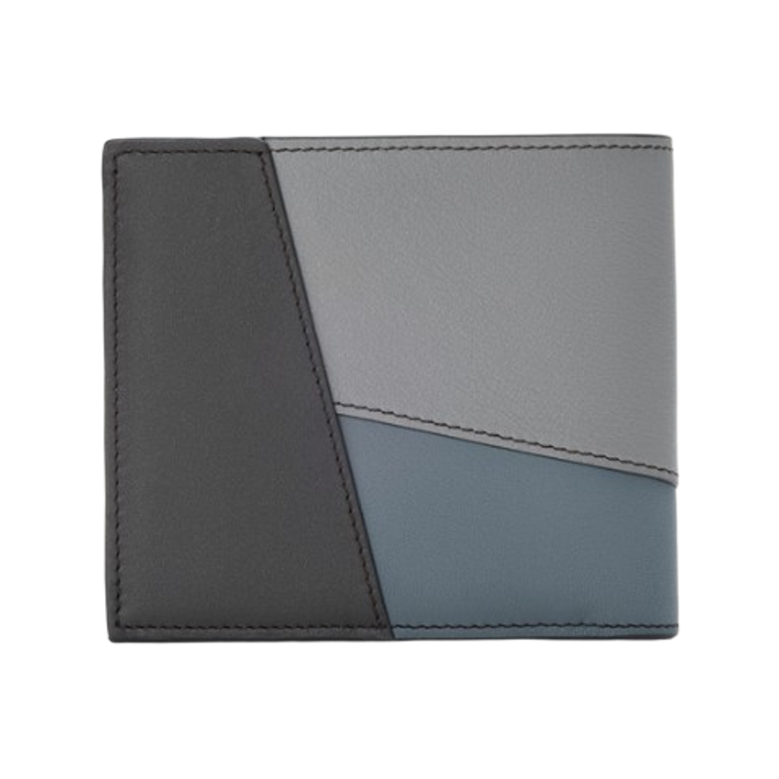 로에베 클래식 카프스킨 퍼즐 바이폴드 월렛 아스팔트 그레이 스톰 블루(Loewe Puzzle Bifold Wallet in Classic Calfskin Asphalt Grey Storm Blue) - 2