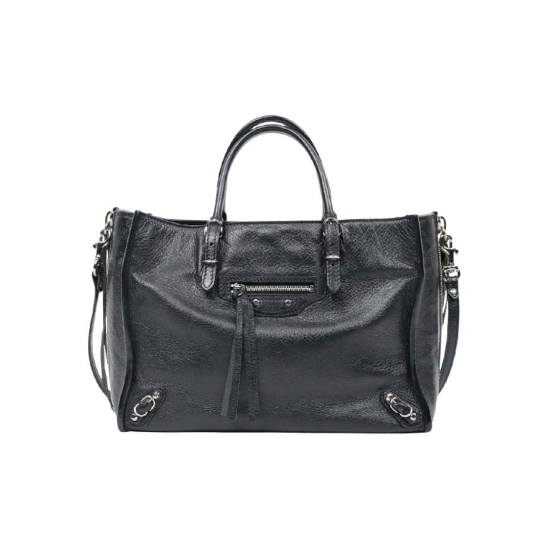 ITMV7WALUB6S Balenciaga Black Papier 2-Way Bag C-A47637