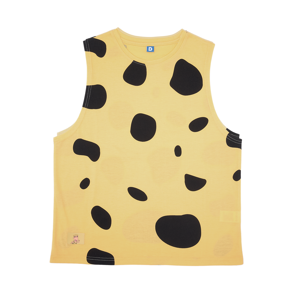 댄꼼마 X 짱구 치타 민소매 티셔츠 한정판(DANCOMMA x Crayon Shin-chan Cheetah Sleeveless T-Shirt (Limited Edition))