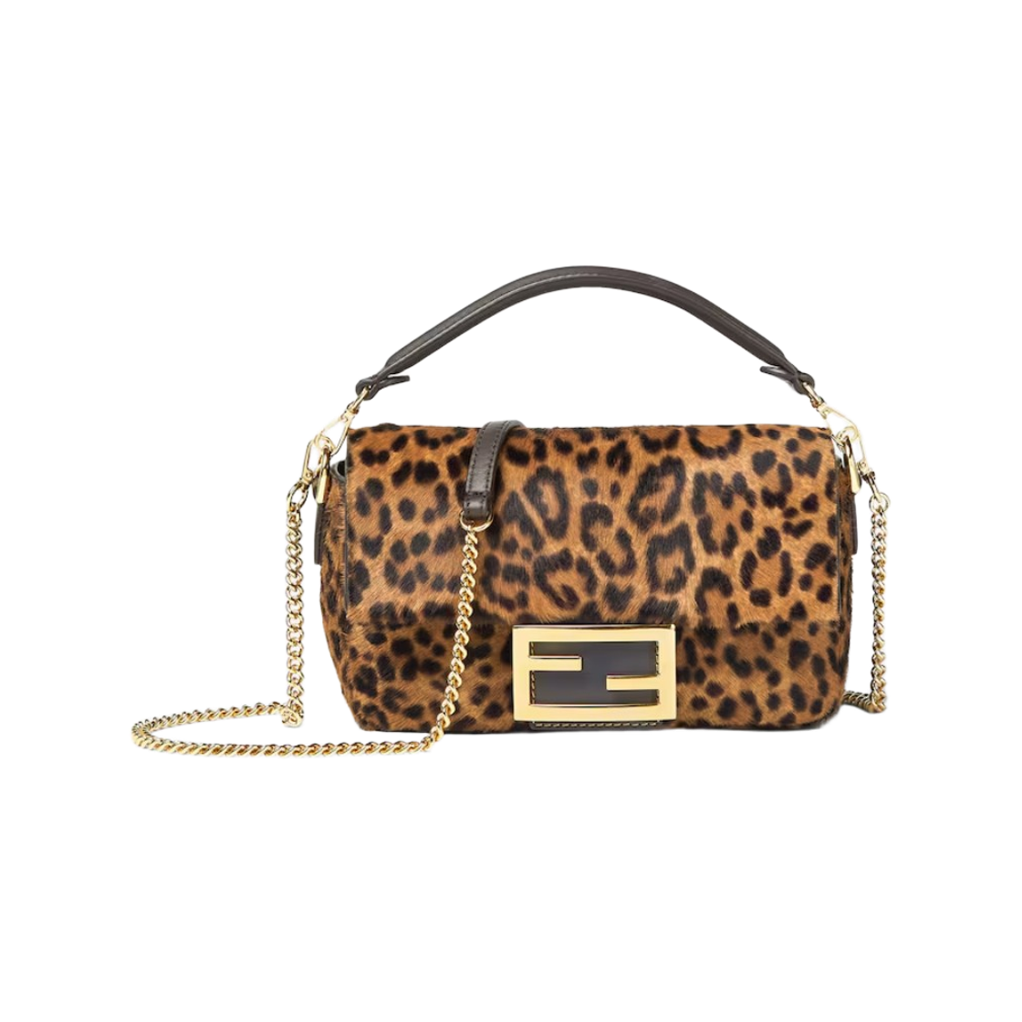 펜디 바게트 미니 카발리노 카프스킨 백 브라운(Fendi Baguette Mini Cavallino Calfskin Bag Brown)