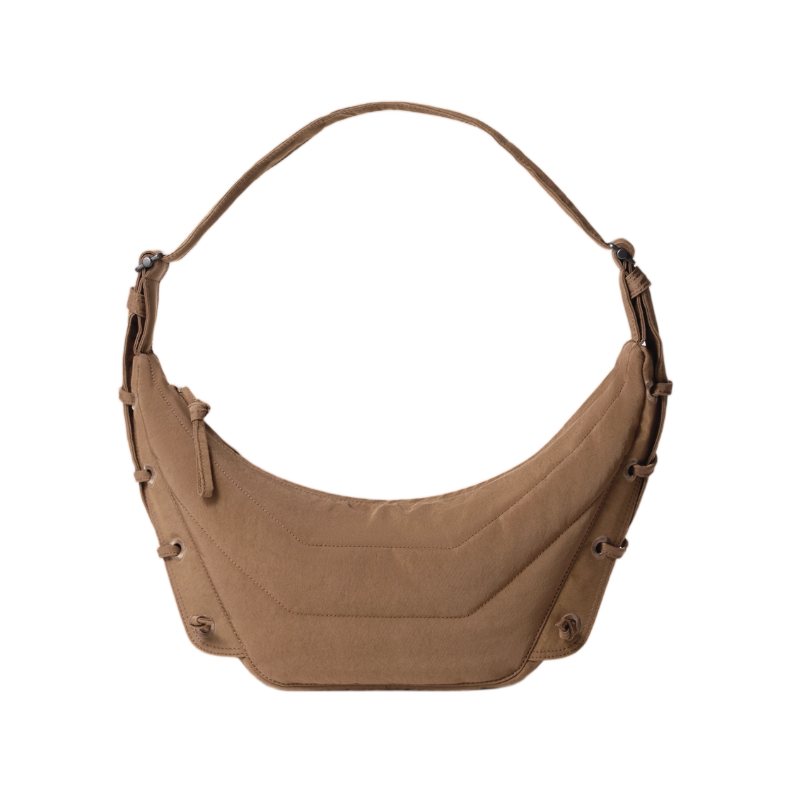 르메르 스몰 소프트 게임 백 워터 리펠런트 나일론 캔버스 올리브 브라운(Lemaire Small Soft Game Bag in Water Repellent Nylon Canvas Olive Brown) - 1