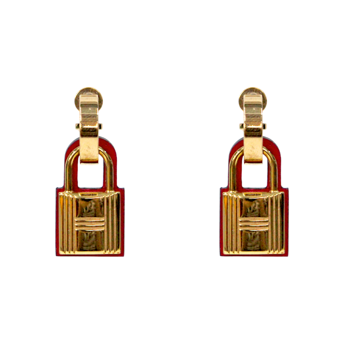 에르메스 핑크 오켈리 골드 귀걸이 C-B48259(Hermes Pink Okelly Gold Earrings C-B48259)