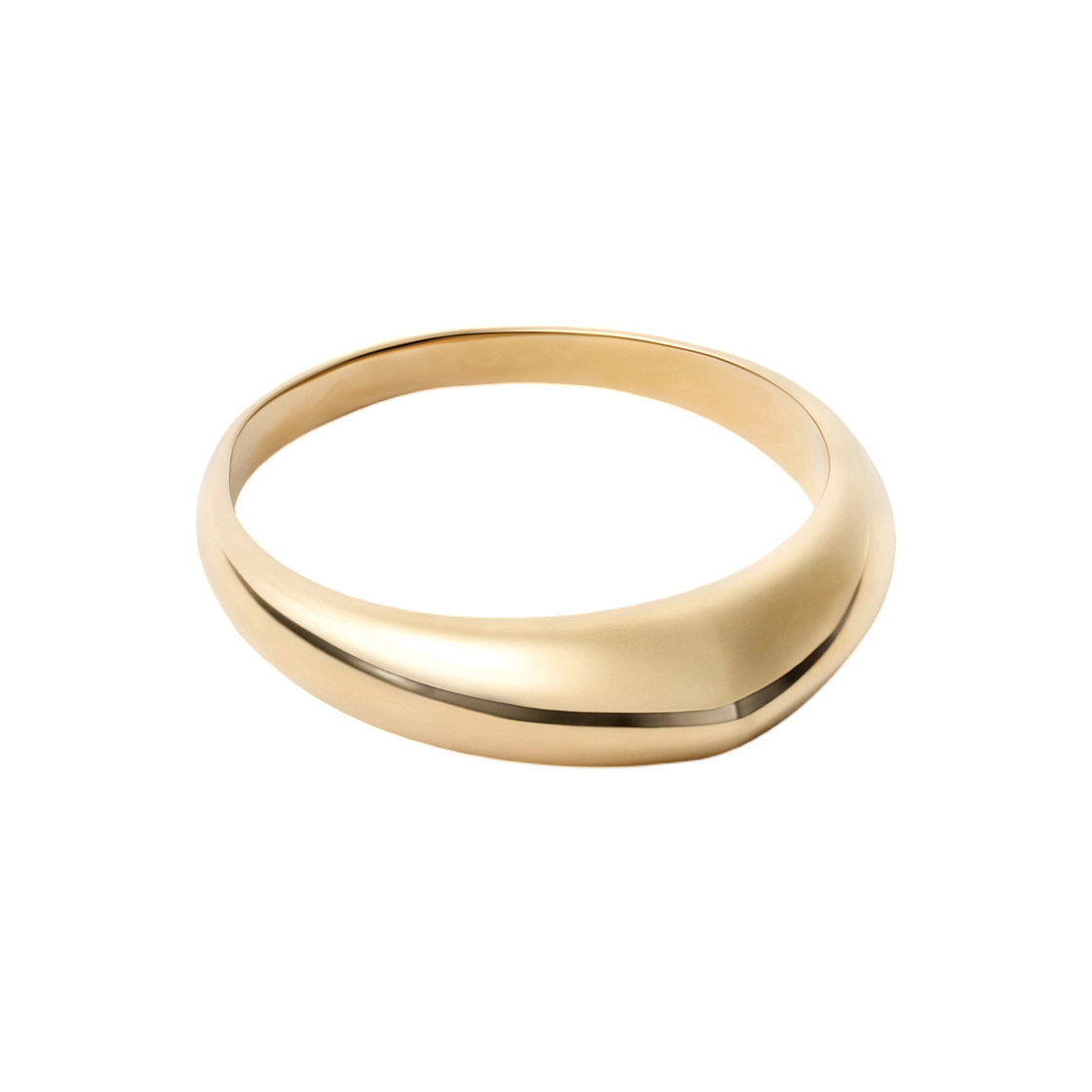 JW0070-LO0036-540 Lemaire Drop Ring in Vermeil Light Gold