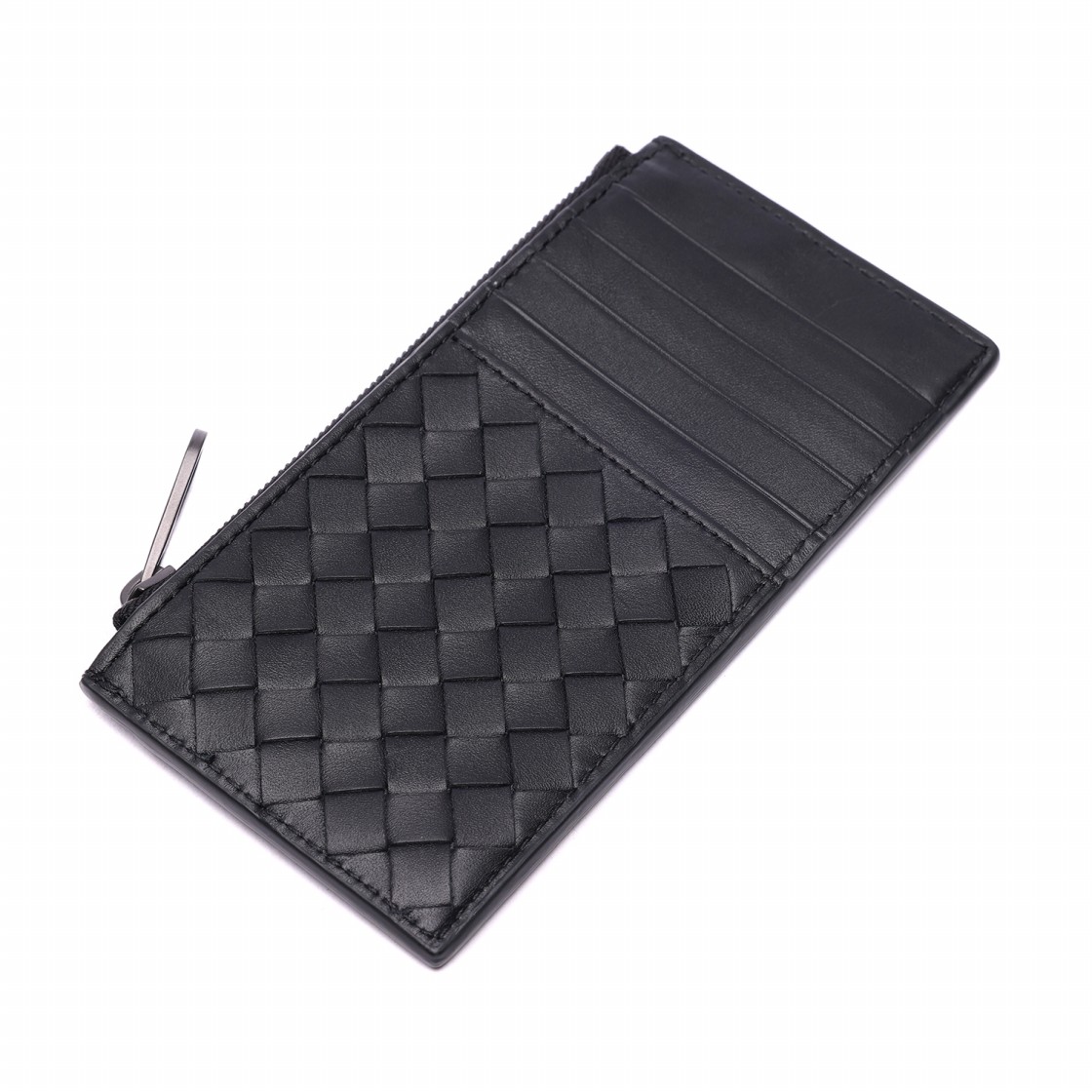 [25% 쿠폰] 보테가 베네타 지퍼 카드 케이스 블랙([25% 쿠폰] Bottega Veneta Zipped Card Case Black) - 5