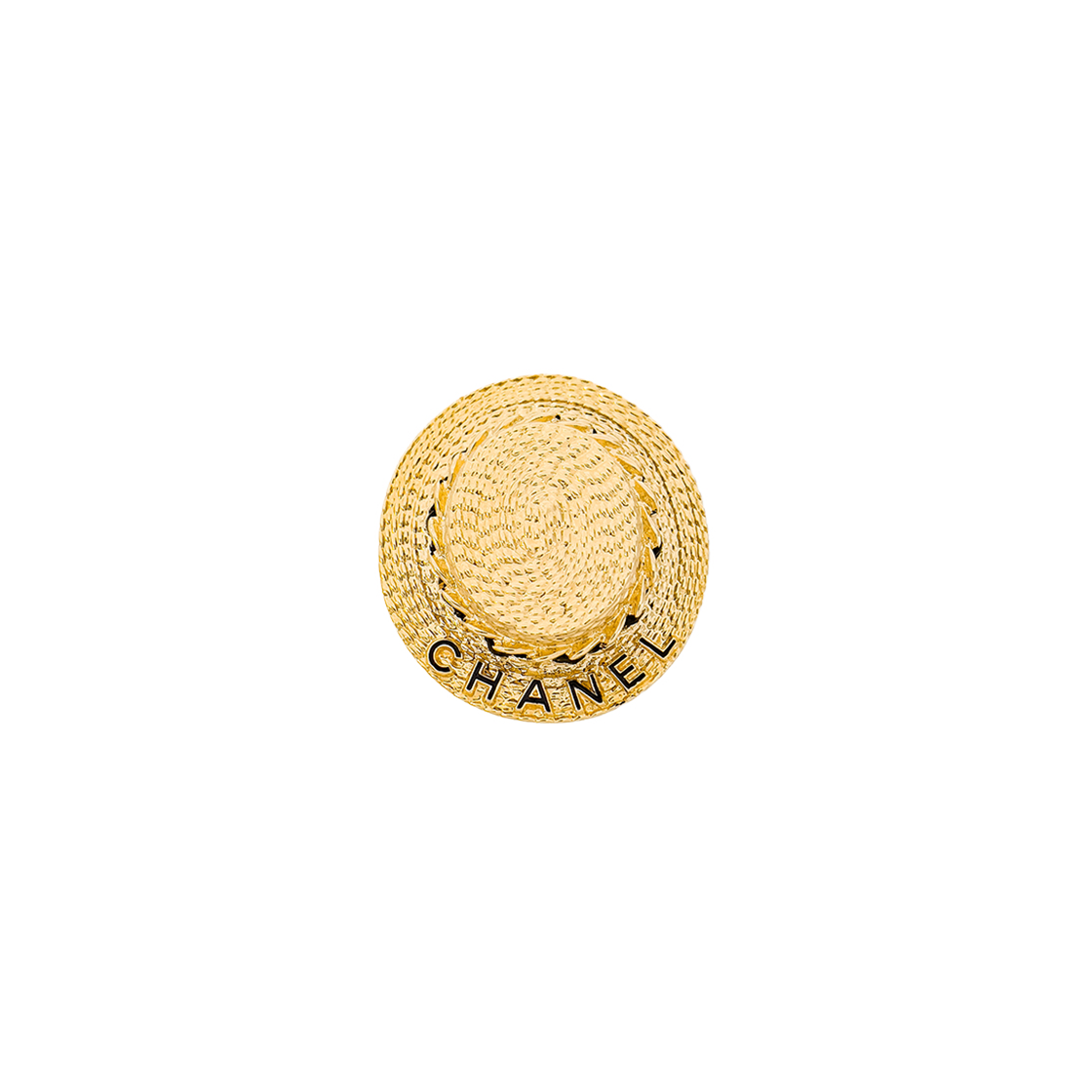 샤넬 25C 페도라 브로치 금장(5ET2210)(Chanel 25C Fedora Brooch in Gold (5ET2210)) - 1