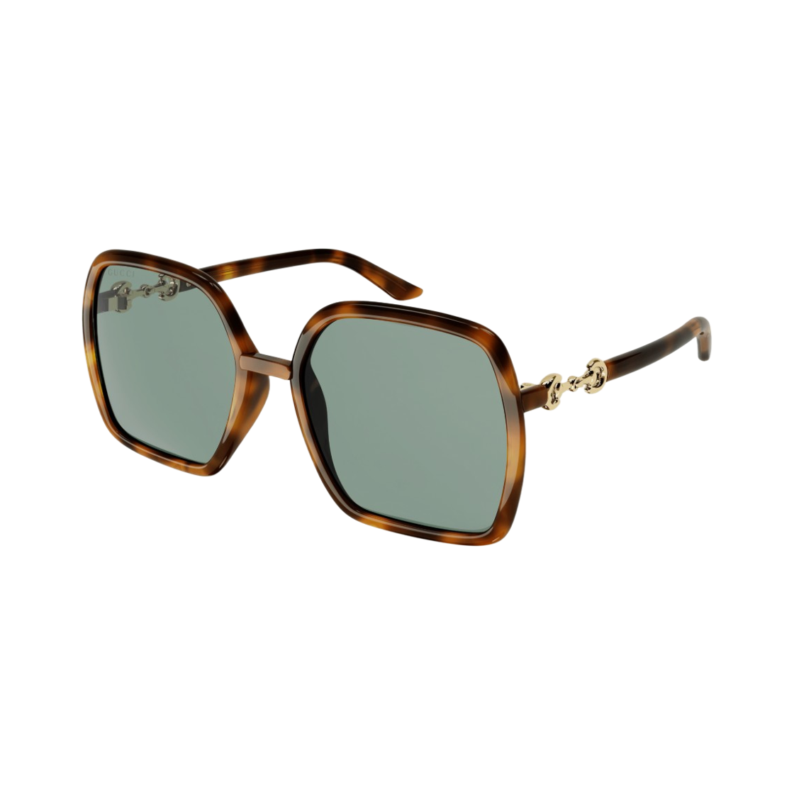 구찌 스퀘어 프레임 아세테이트 선글라스 하바나 그린(Gucci Square Frame Acetate Sunglasses Havana Green) - 1