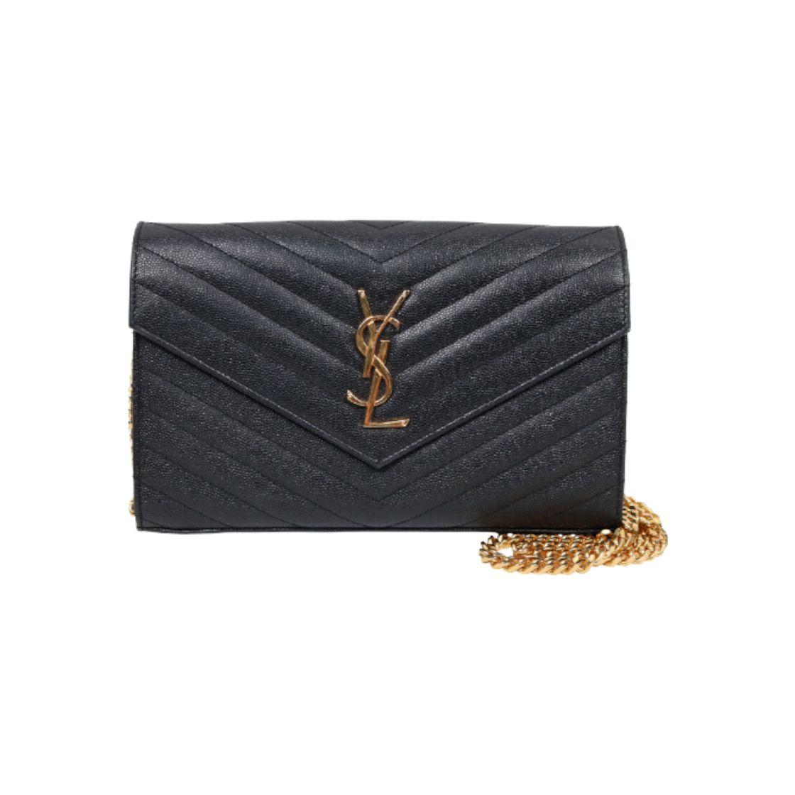 IT28FRL4E9L7 Saint Laurent Black Envelope WOC Crossbody Bag C-A47220