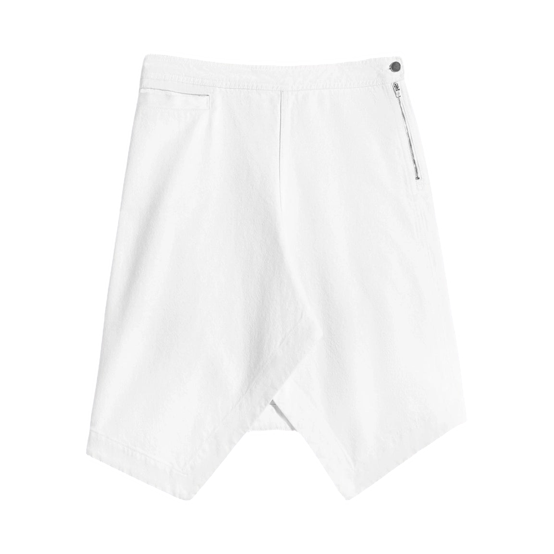 SK1072-LD1069-086 (W) Lemaire Asymmetric Skirt in Denim Milk