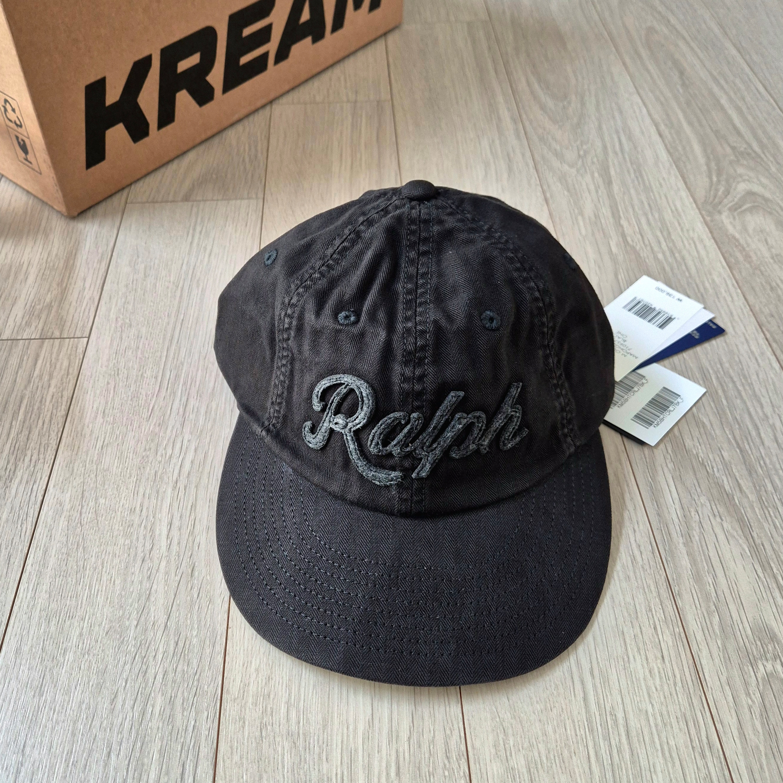 [15%적립] Polo Ralph Lauren Herringbone Ball Cap Black - 25SS 착용 스타일 - 2