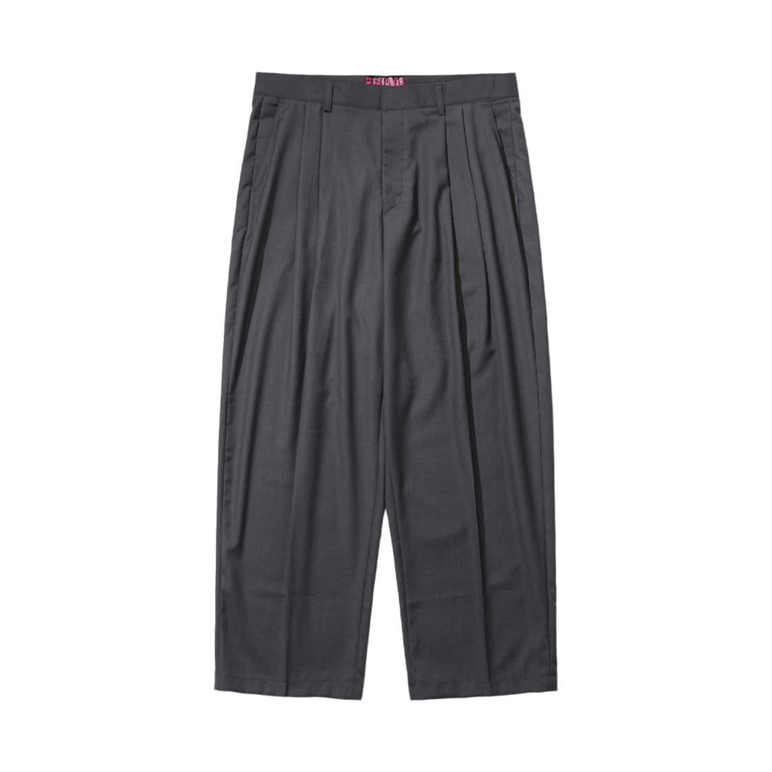 MBSRCOPTA06 Bsrabbit Twotuck Wide Slacks Gray