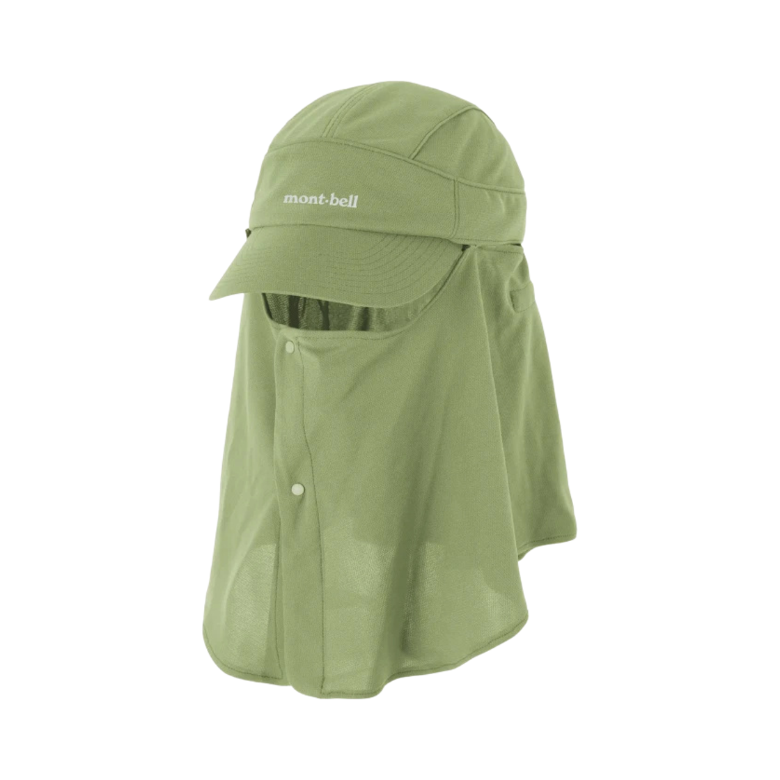 몽벨 위크론 쿨 필드 디테처블 페이스 쉐이드 캡 그린(Montbell Wickron Cool Field Detachable Face Shade Cap Green) - 1