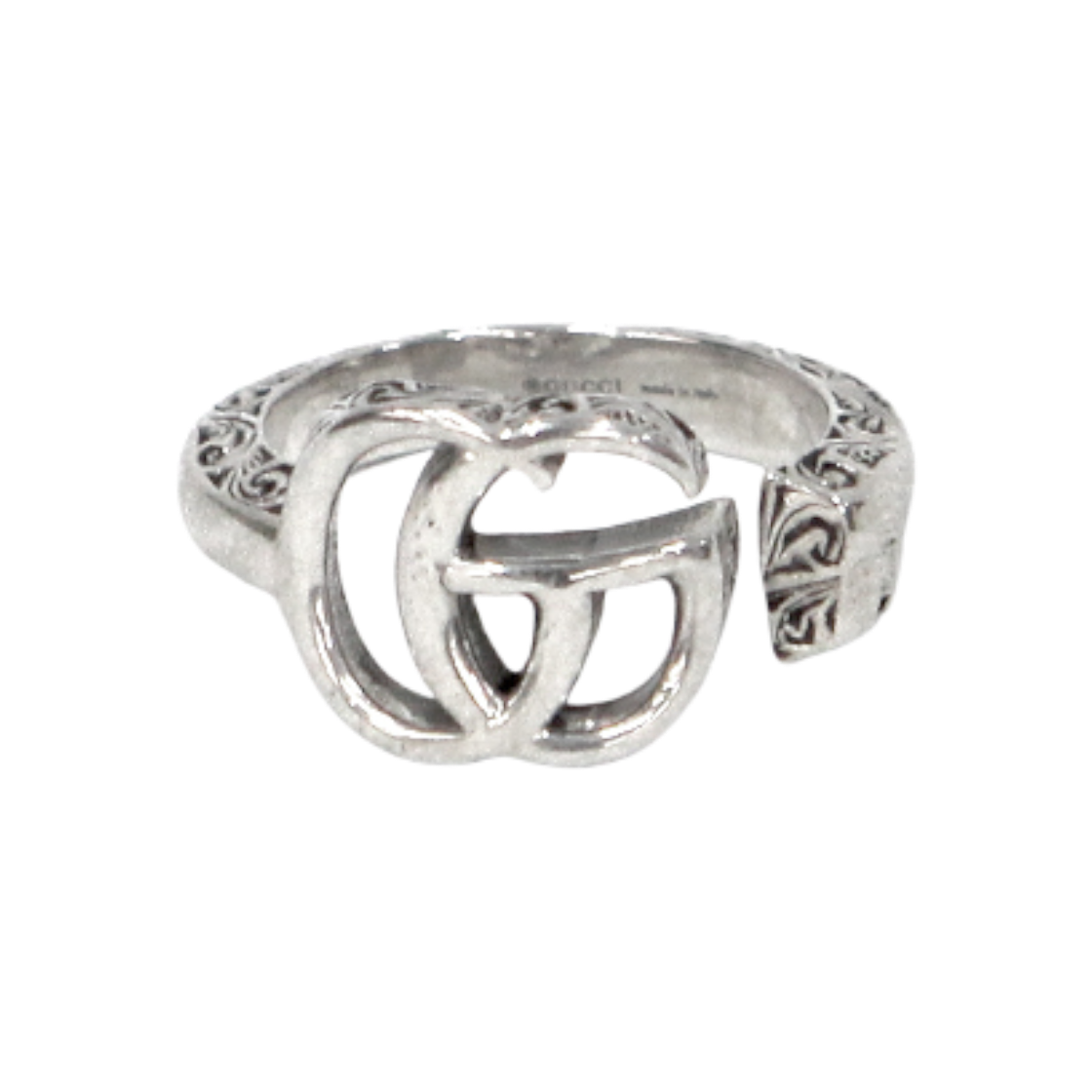 구찌 12호 더블 G 키 실버 반지 A-B48548(Gucci Double G Key Silver Ring #12 A-B48548) - 1