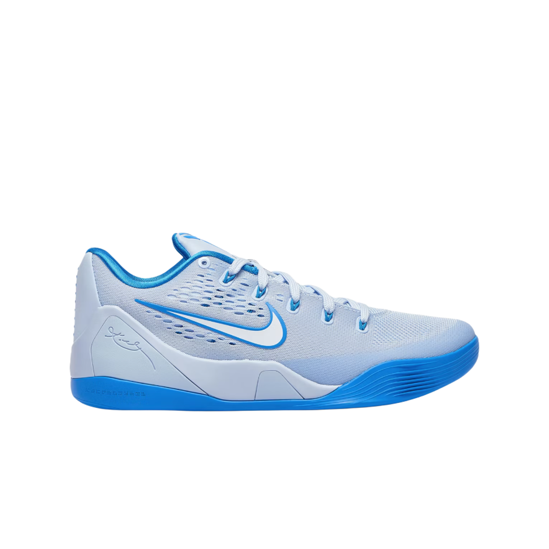 나이키 코비 9 EM 로우 프토트로 하이드로진 블루 화이트(Nike Kobe 9 EM Low Protro Hydrogen Blue White)