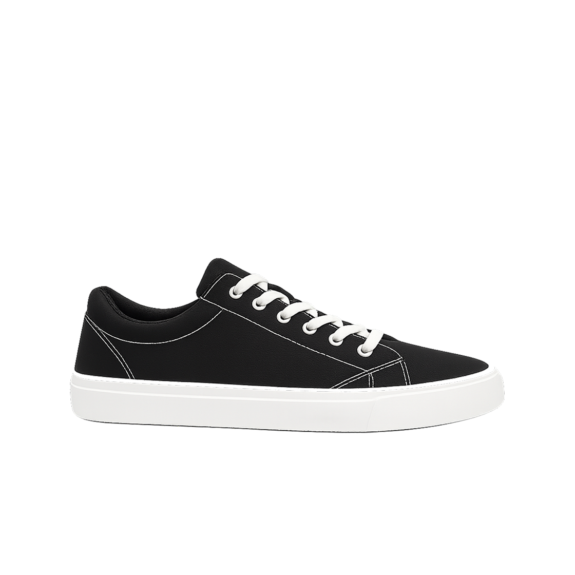 357262-09 GU Fluffy Canvas Sneakers Black