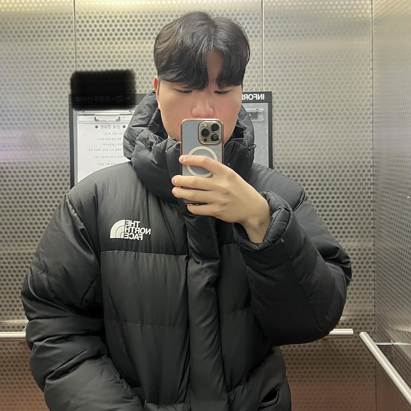 The North Face Rmst Himalayan Parka Black 착용 스타일