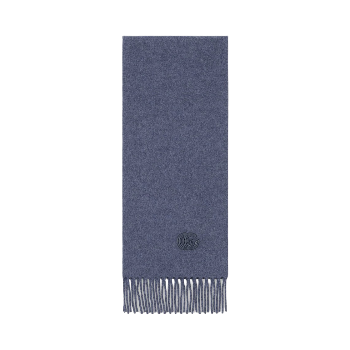 구찌 패치 캐시미어 머플러 다크 블루 블루(Gucci Cashmere Muffler with Patch Dark Blue Blue)