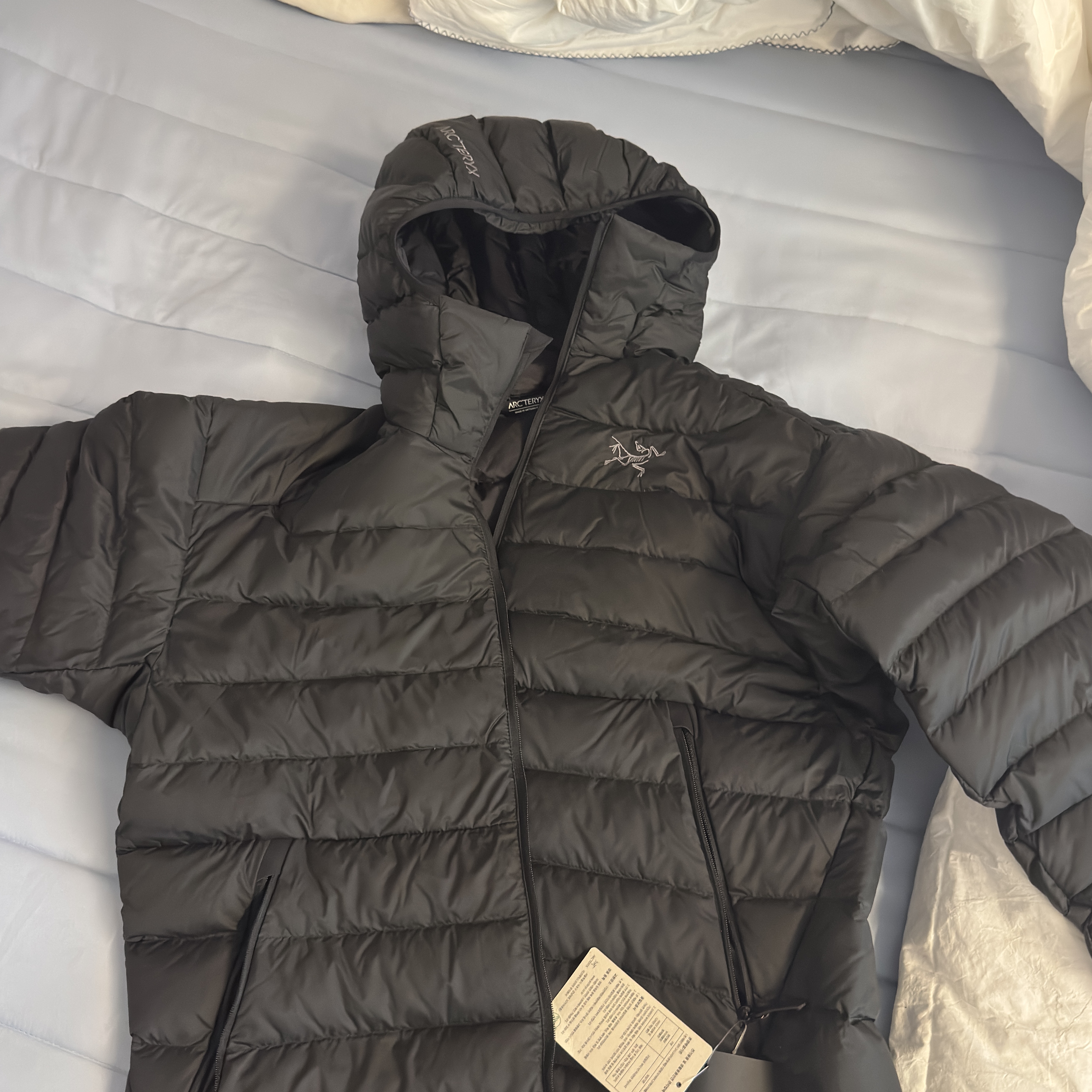 Arc'teryx Cerium Hoody Black 착용 스타일