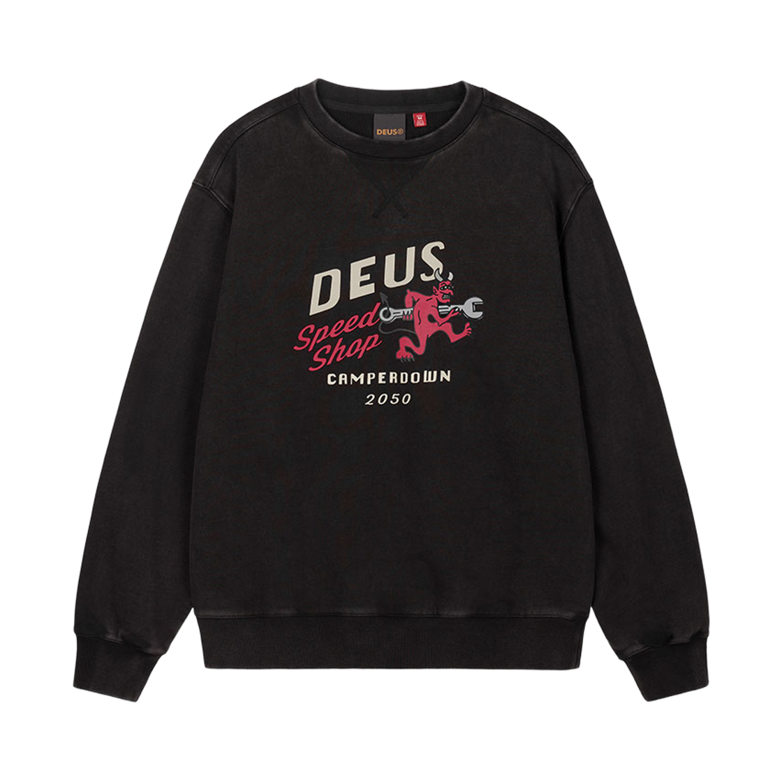 [6% 적립] 데우스 엑스 마키나 도그레그 스웻셔츠 블랙