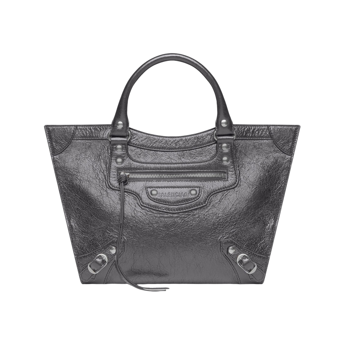 발렌시아가 네오 클래식 업사이드 다운 미디움 이스트 웨스트 토트백 다크 그레이(Balenciaga Neo Classic Upside Down Medium East-West Tote Bag Dark Grey) - 1