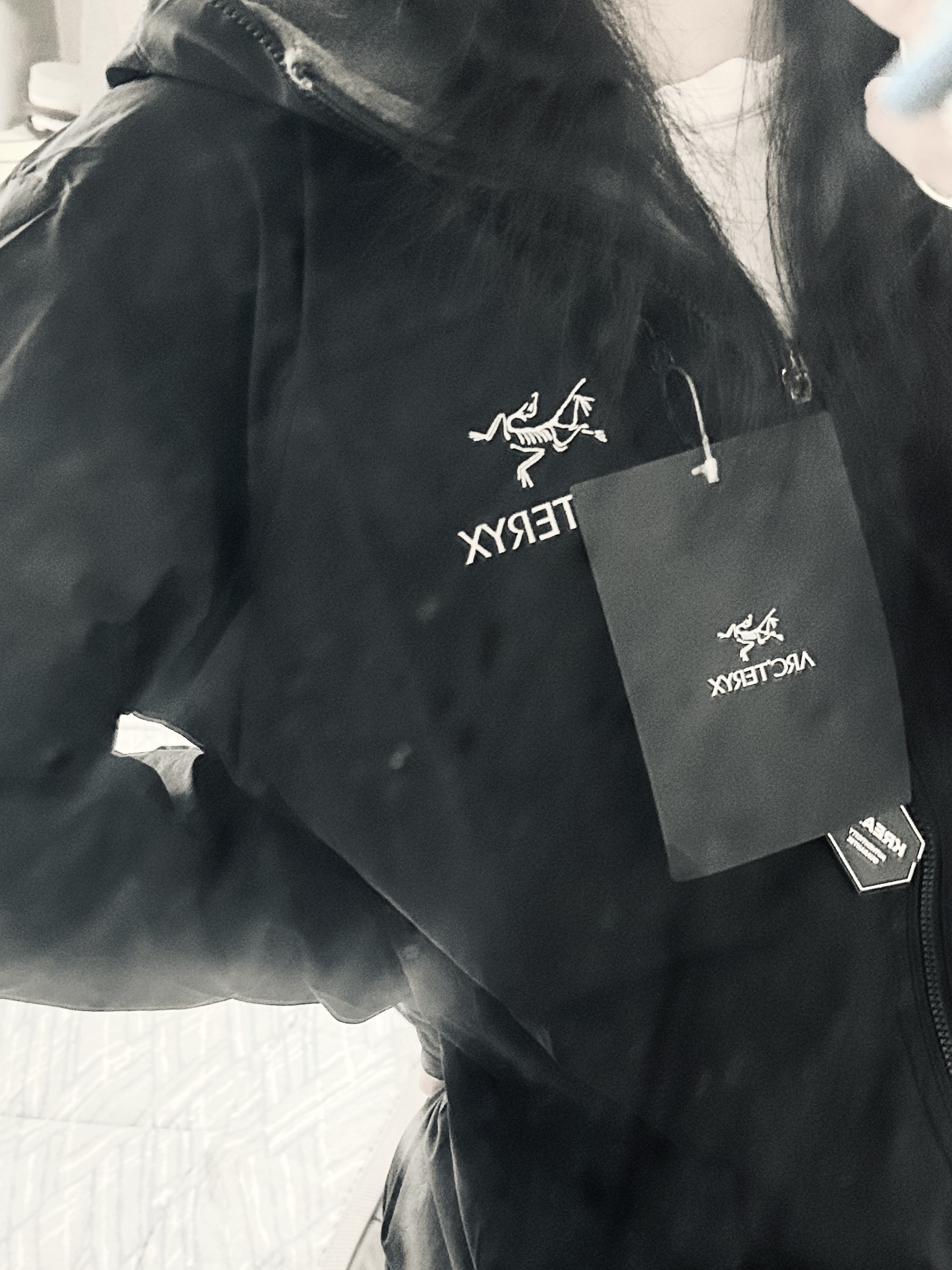 Arc'teryx Squamish Hoody Black 착용 스타일