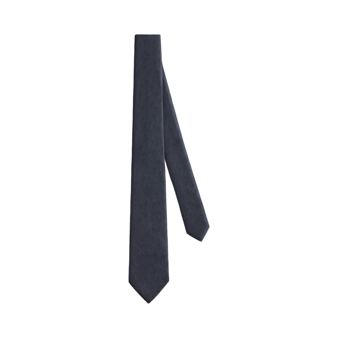 68C1047B6076-C540 Dior Lily Of The Valley Tie Silk Navy Blue