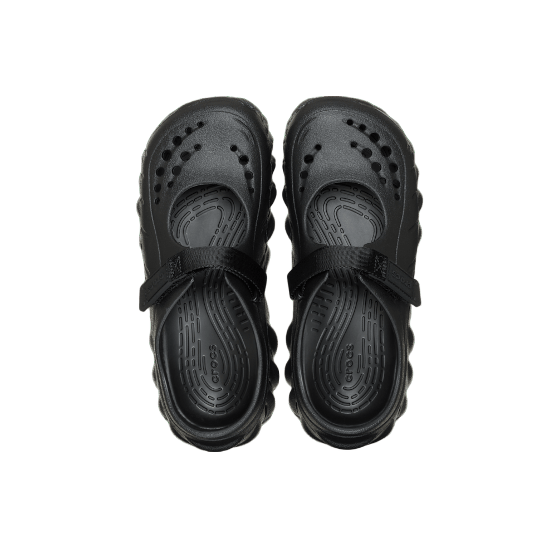 (W) 크록스 에코 메리 제인 클로그 블랙((W) Crocs Echo Mary Jane Clog Black) - 2