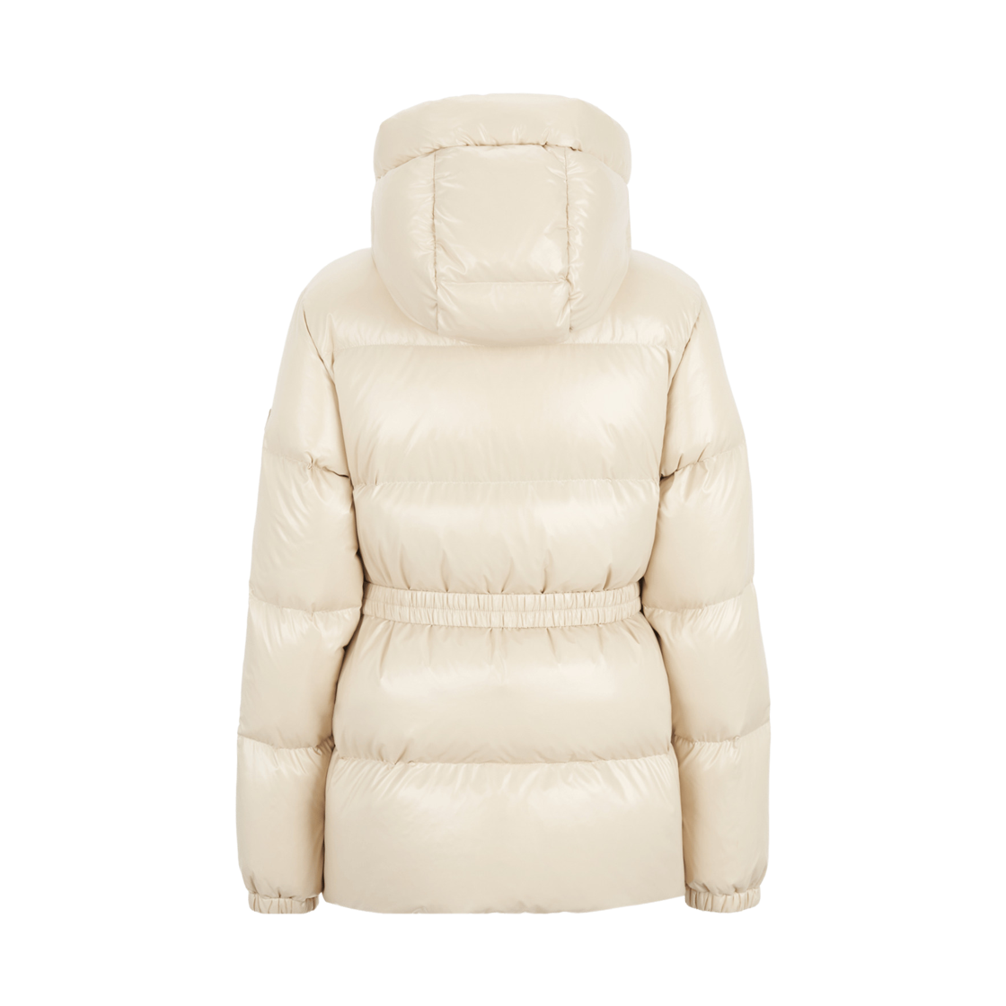 (W) 듀베티카 알로로 글로시 벨티드 미디 다운 자켓 베이지((W) Duvetica Alolorete Glossy Belted Midi Down Jacket Beige) - 2