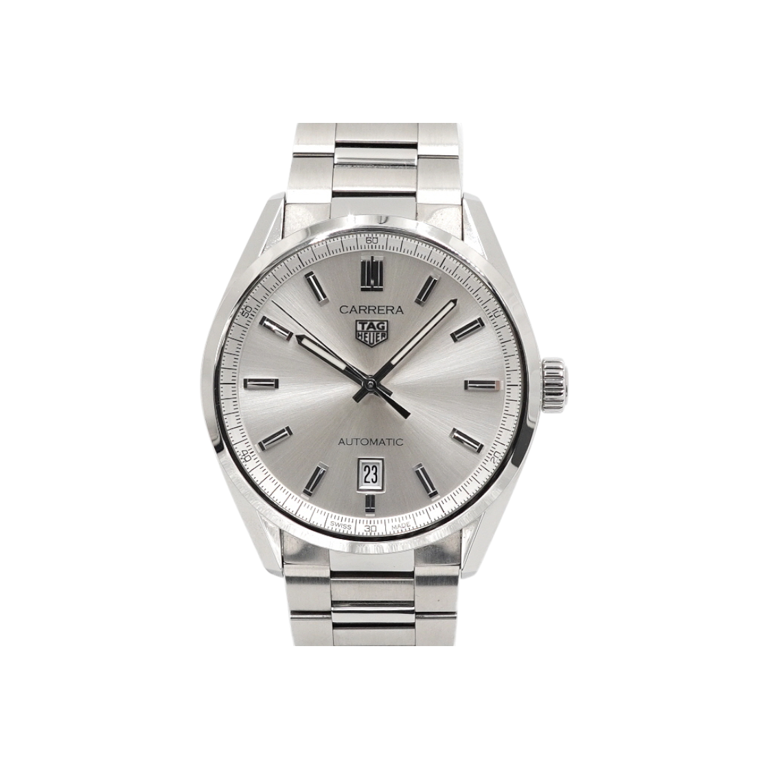 태그호이어 WBN2111 까레라 데이트 실버판 칼리버5 오토매틱 39mm 스틸 남성 시계aa60009(Tag Heuer Carrera Date Silver Dial Calibre 5 Automatic 39mm Steel Men's Watch)